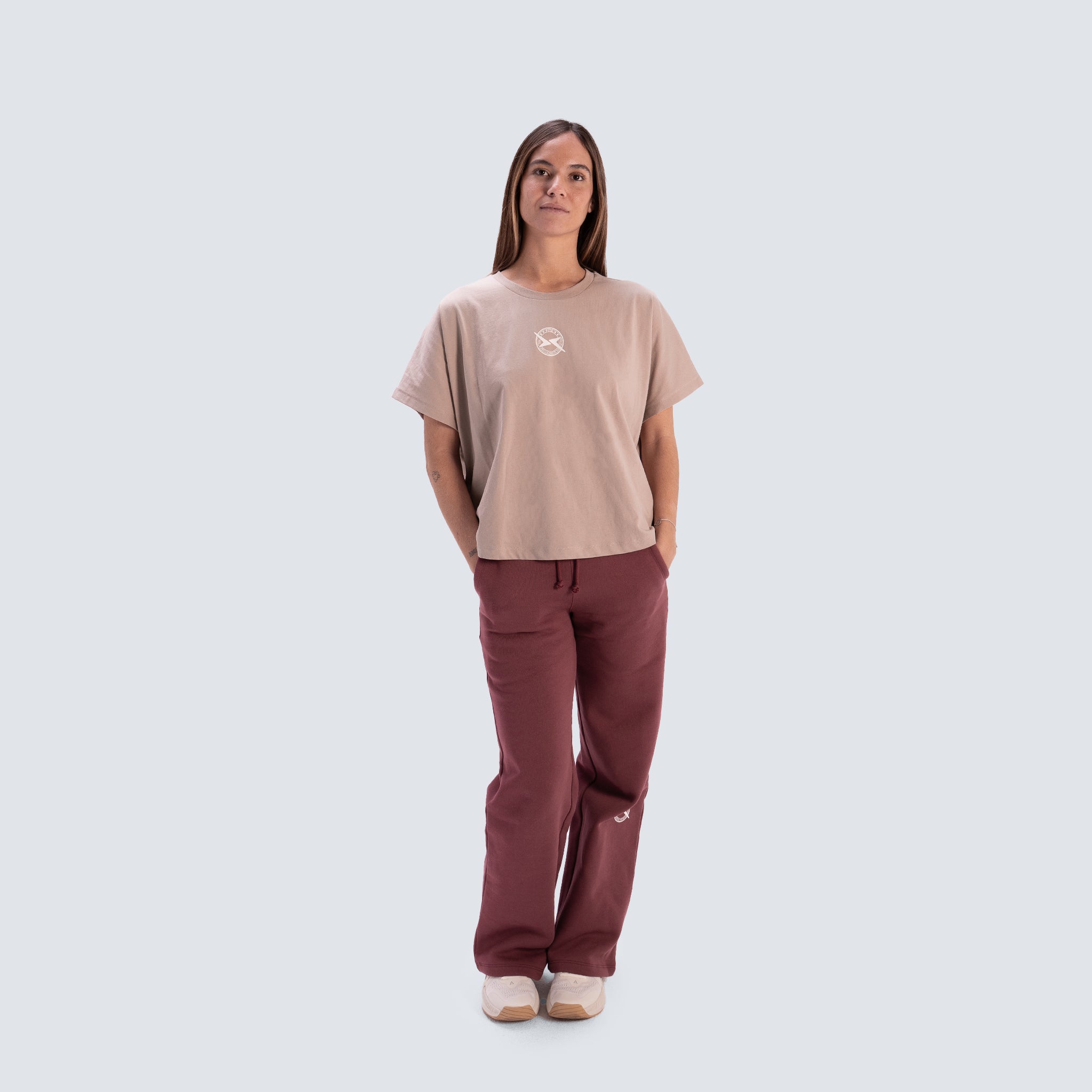 Camiseta de manga corta Lifestyle para mujer AW25 PICSIL - Marrón Marrón-6