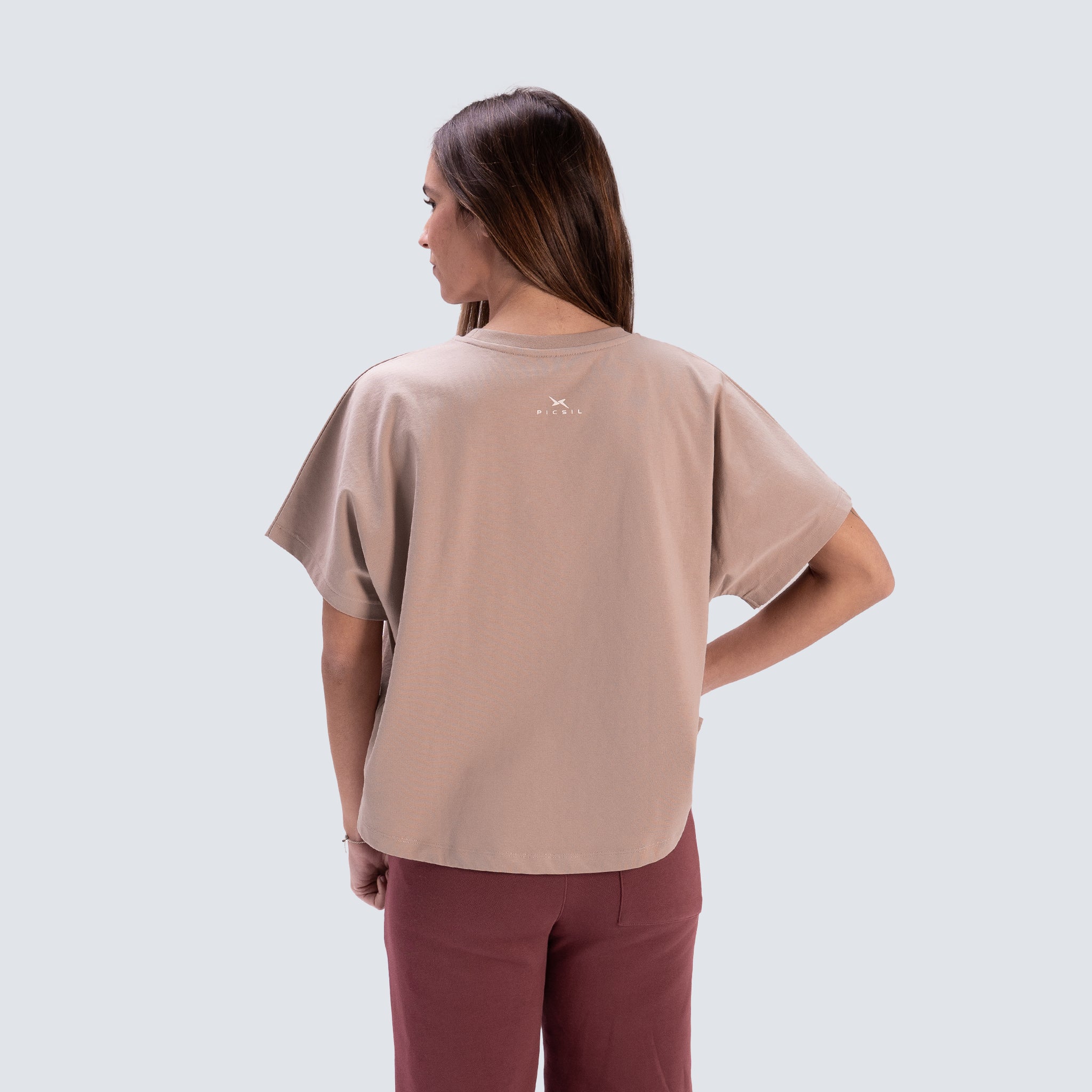 Camiseta de manga corta Lifestyle para mujer AW25 PICSIL - Marrón Marrón-7