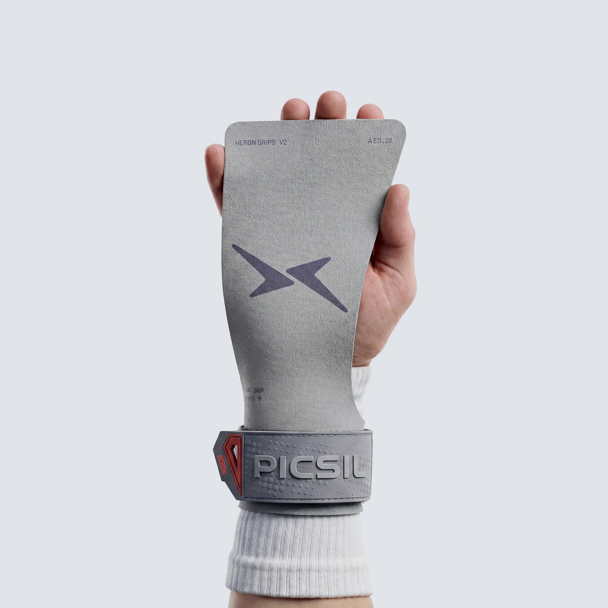 Callera Heron Grips Picsil - Rojo Gris-7