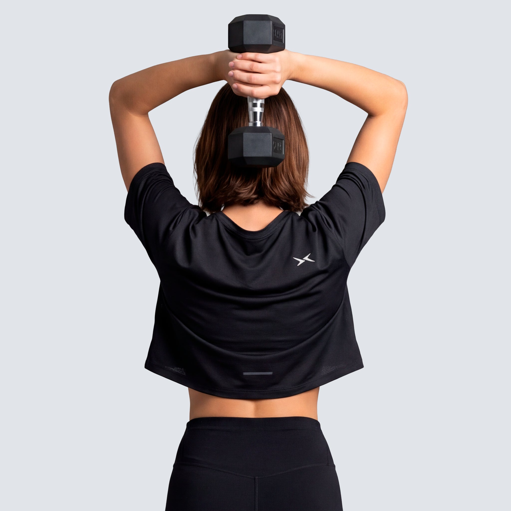 Imagen 4 de Camiseta de manga corta crop para mujer Performance SS26 Picsil - Negro Negro