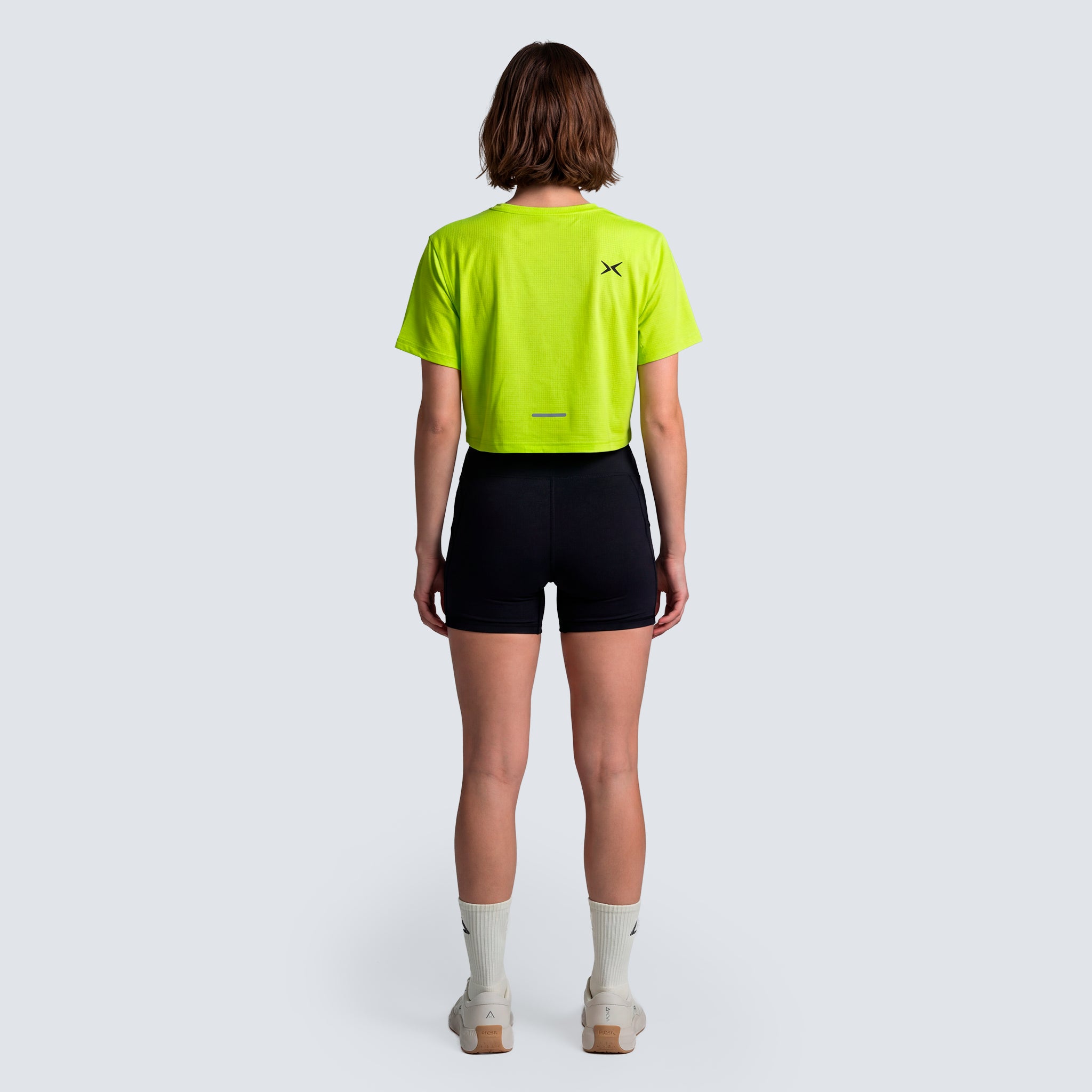 Imagen 3 de Camiseta de manga corta crop para mujer Performance SS26 Picsil - Amarillo Amarillo