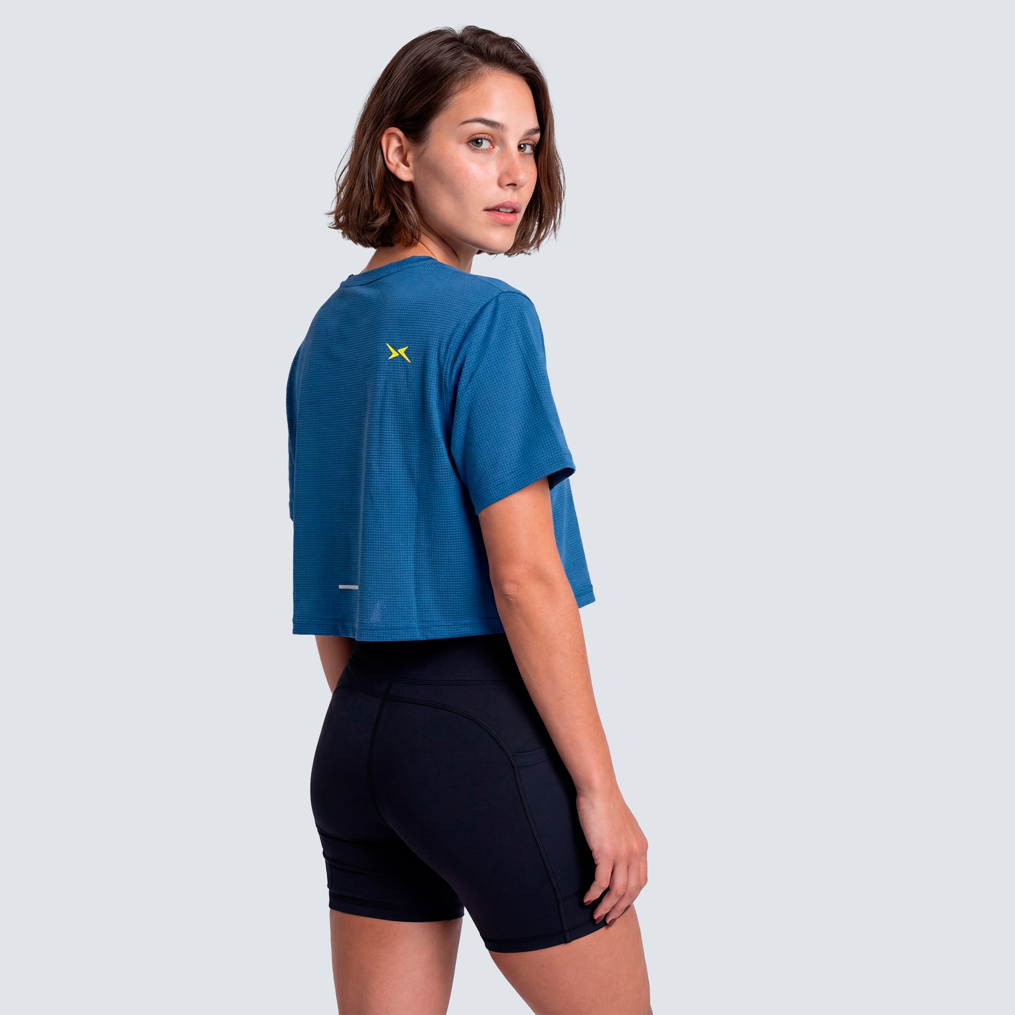 Imagen 2 de Camiseta de manga corta crop para mujer Performance SS26 Picsil - Azul Azul