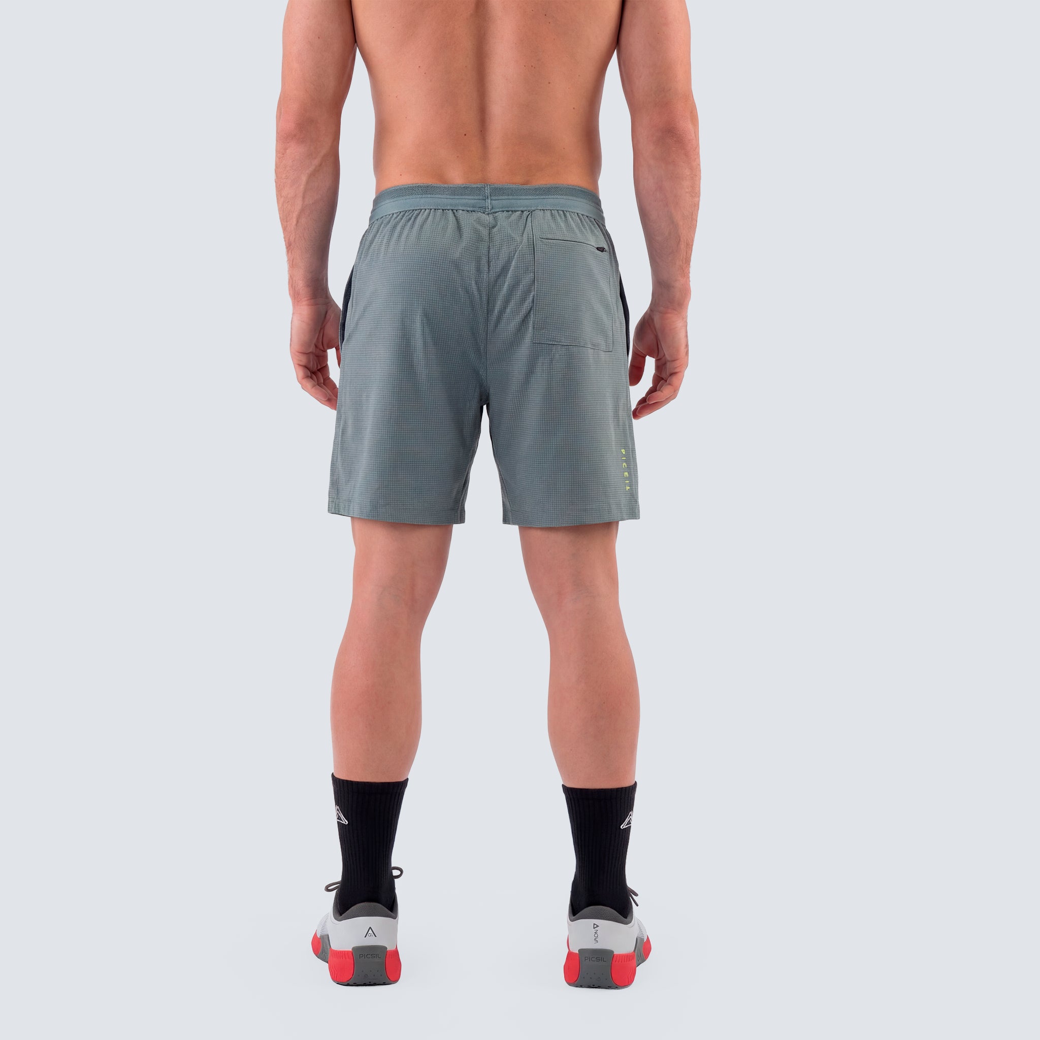 Imagen 3 de Short de entrenamiento para hombre Performance SS26 Picsil - Verde grisáceo Verde grisáceo
