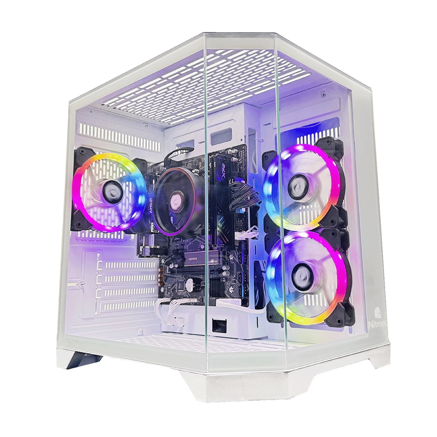 NitroPc - Sobremesa Gaming Nitropc Avanzado AMD Ryzen 3 3200G, Radeon Graphics, 8 GB DDR4, 480GB SSD, Win11 PRO.
