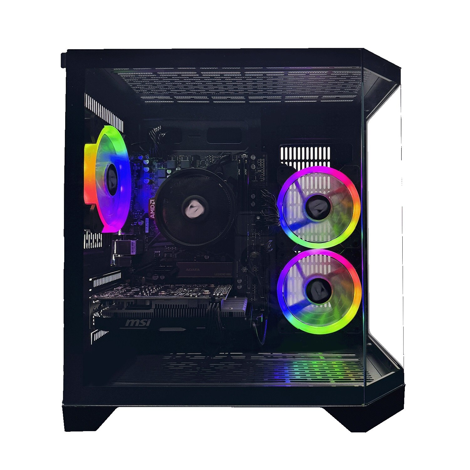 Sobremesa Gaming Nitropc Avanzado AMD Ryzen 5 5500, RTX 3050 6 GB, 16 GB DDR4, 1 TB M2, Win11 PRO - Negro Negro-3