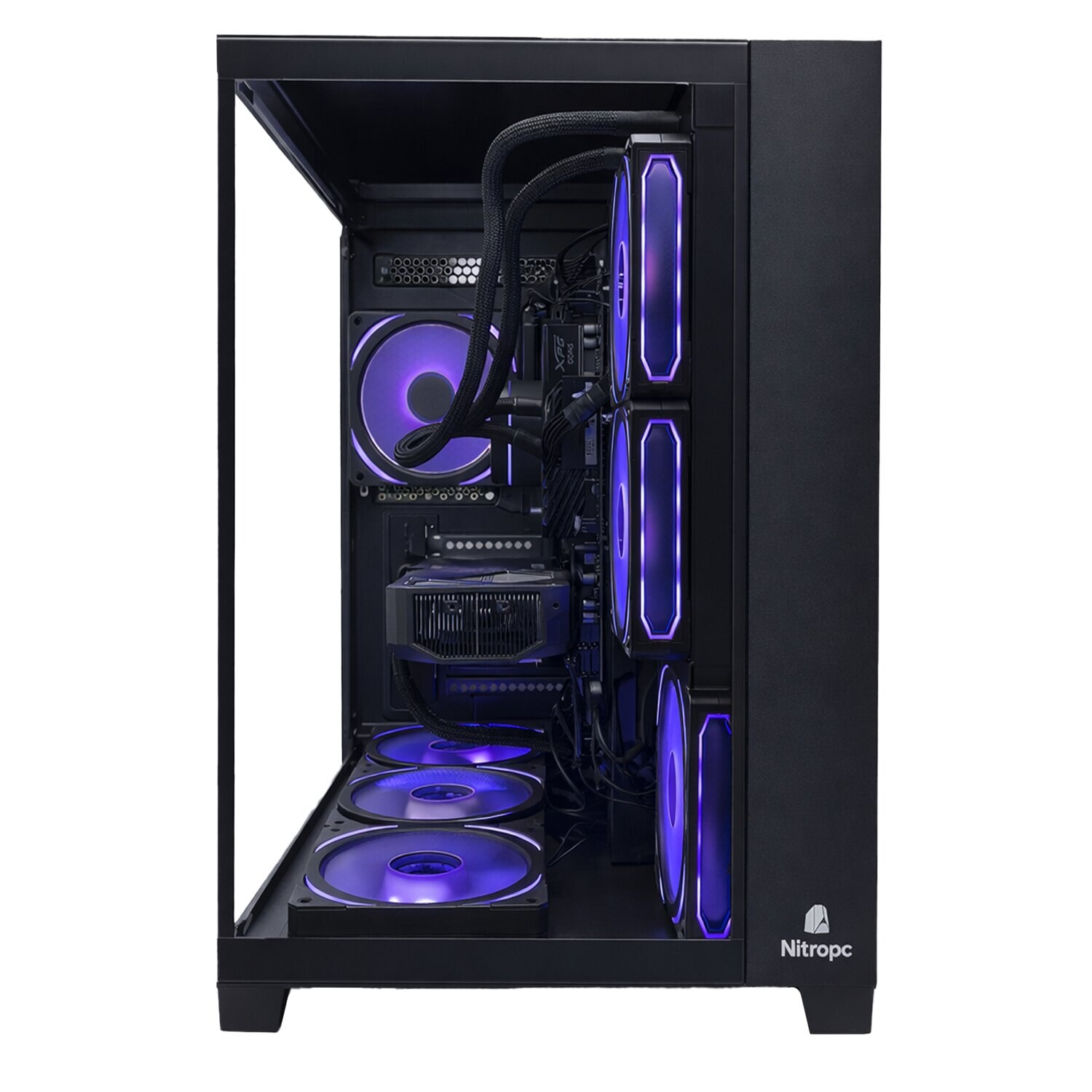 Sobremesa Gaming Nitropc Extremo AMD Ryzen 7 5800X, RTX 5060 8 GB, 32 GB DDR4, 1 TB M2, Win11 PRO - Negro Negro-5