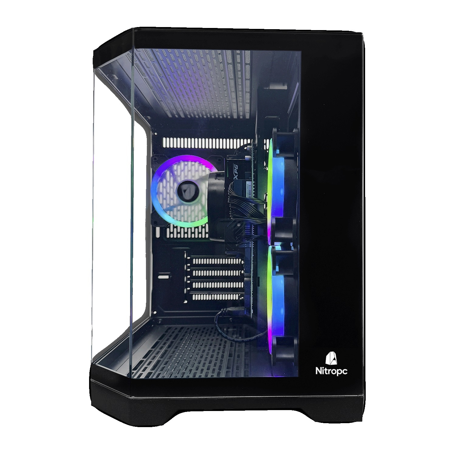 Sobremesa Gaming Nitropc Pack Avanzado AMD Ryzen 5 3400G, Radeon Graphics, 16GB DDR4, 480GB SSD, Win11 PRO, Accesorios + monitor 24" FHD 165Hz IPS - Negro Negro-5