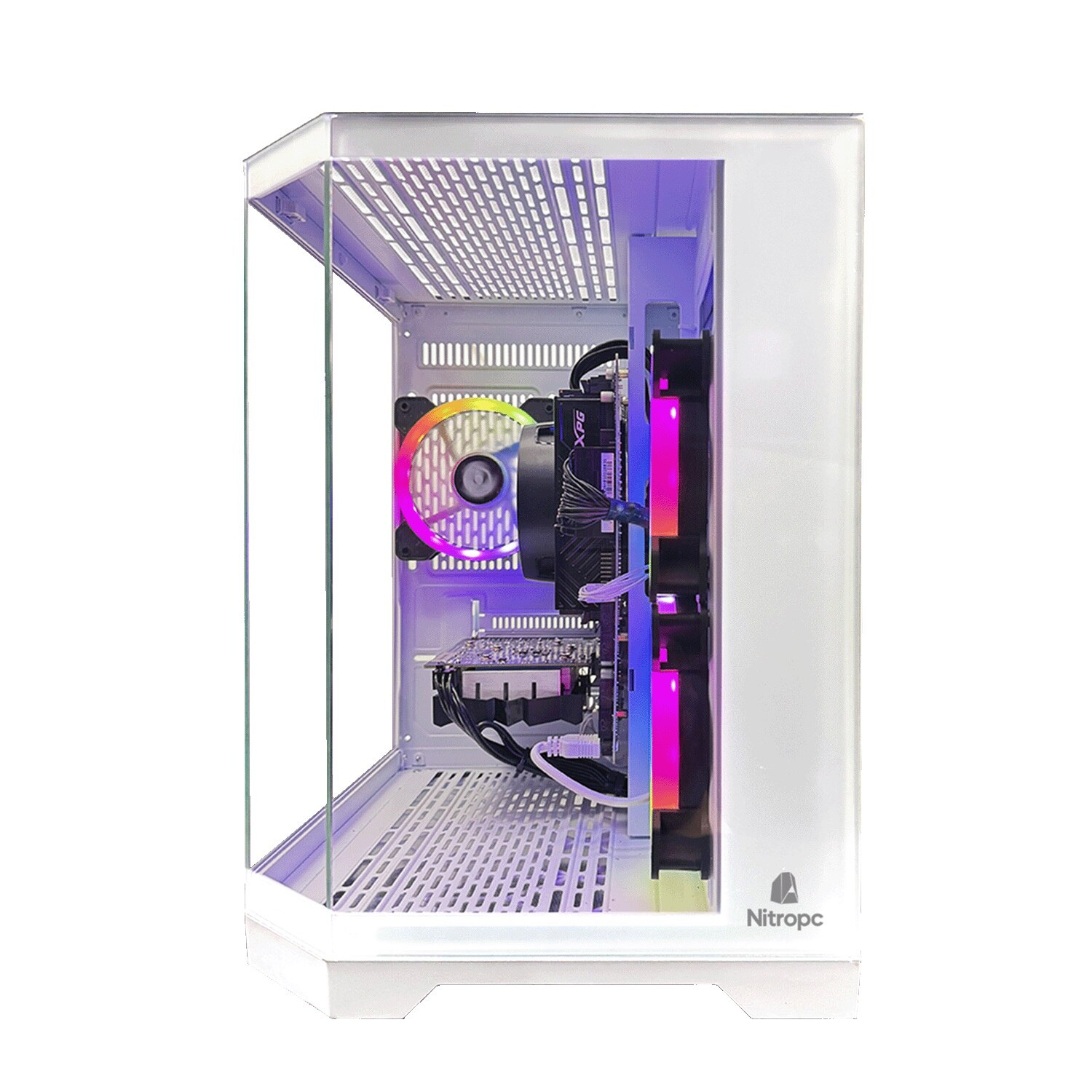Sobremesa Gaming Nitropc Avanzado AMD Ryzen 7 5700X, RTX 5070 12 GB, 32 GB DDR4, 1 TB M2, Win11 PRO - Blanco Blanco-4