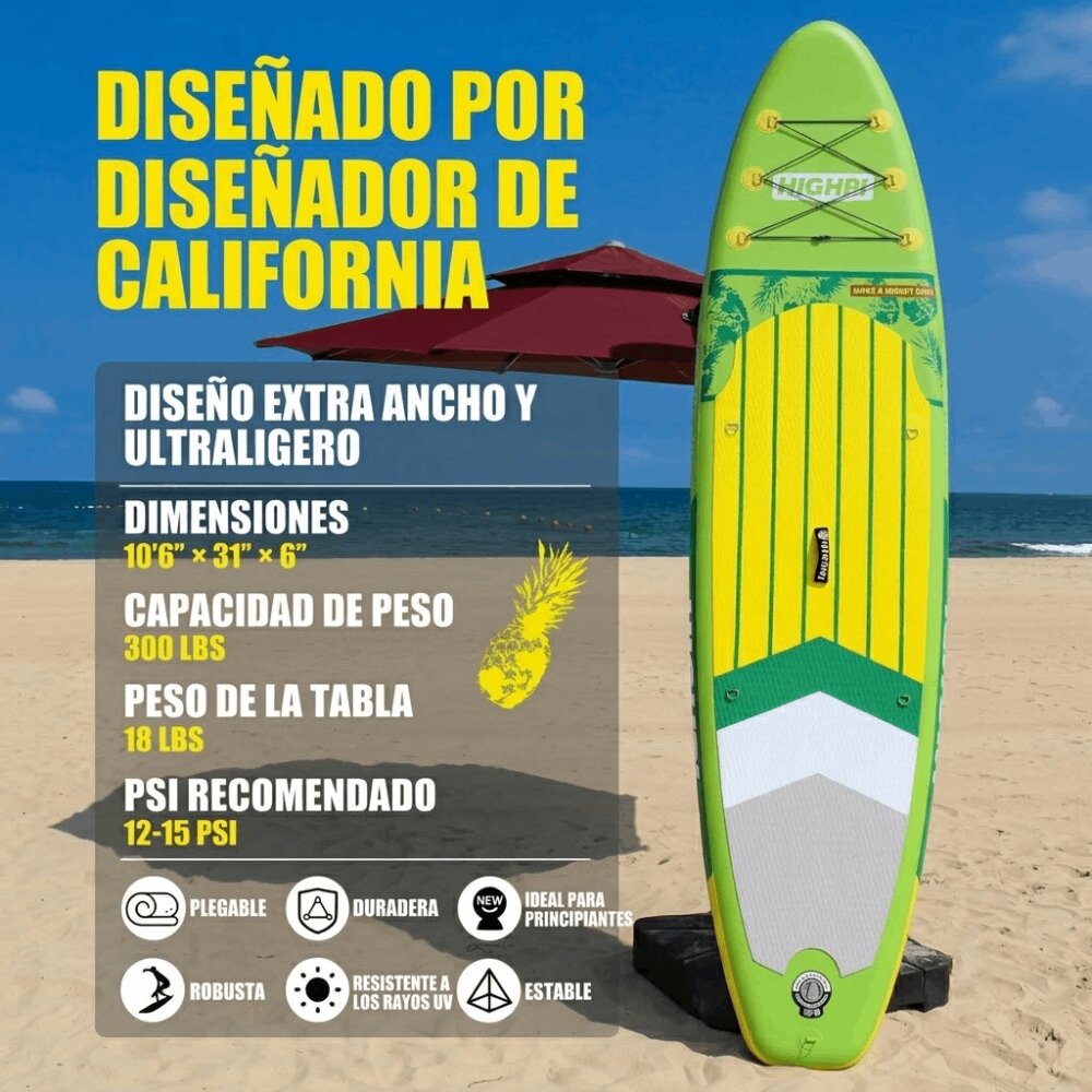 Tabla de Paddle Surf Hinchable 10,6" Kohala Start Highpi - Verde Verde-2