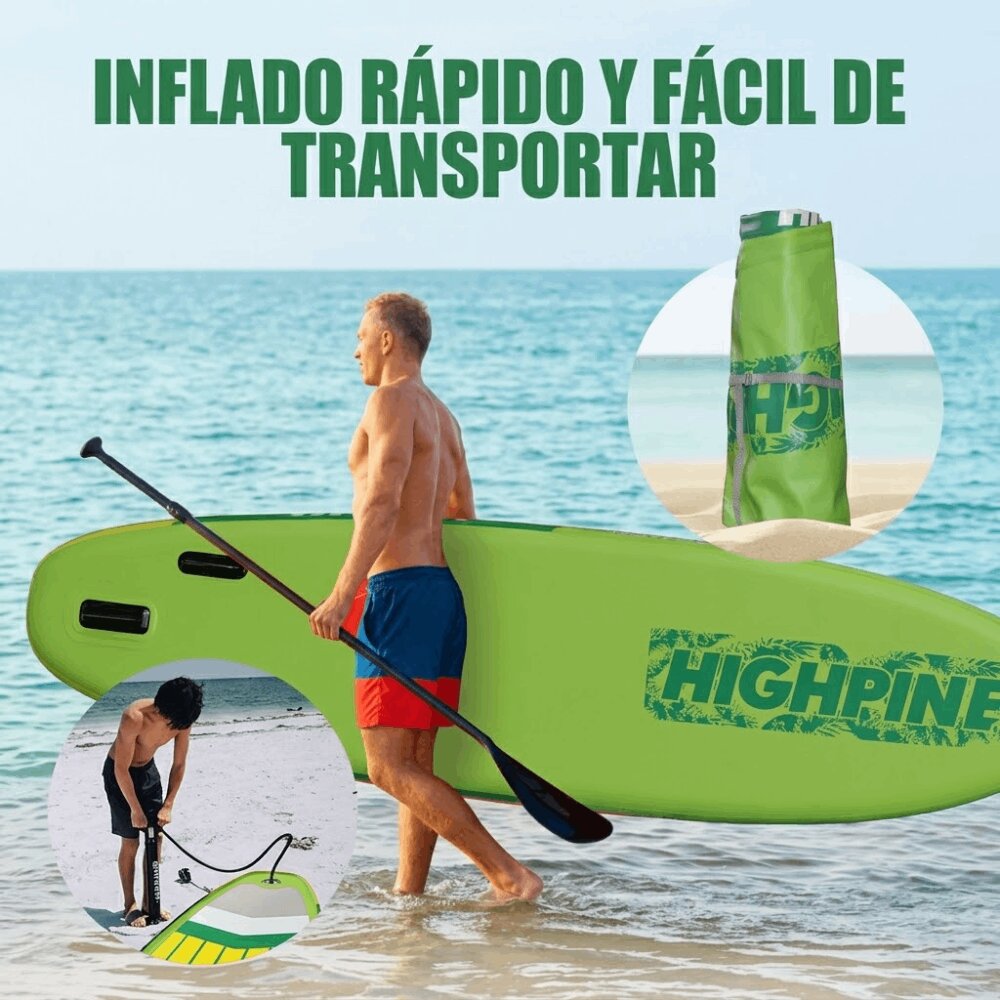 Tabla de Paddle Surf Hinchable 10,6" Kohala Start Highpi - Verde Verde-4