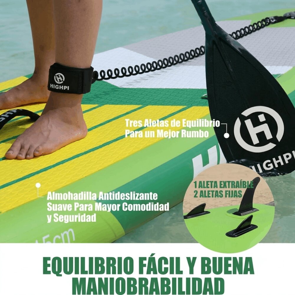 Tabla de Paddle Surf Hinchable 10,6" Kohala Start Highpi - Verde Verde-5