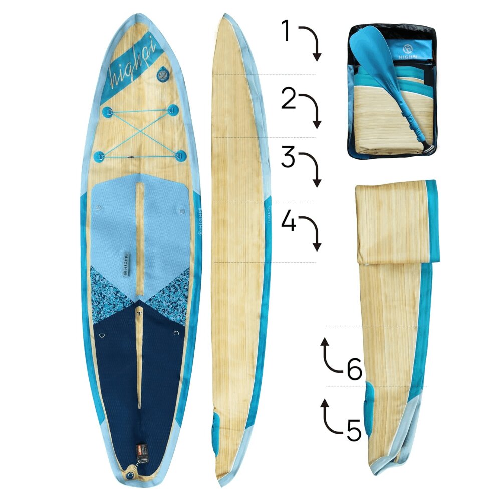 Tabla de Paddle Surf Hinchable 10,6" Kohala Start Highpi - Azul Azul-4