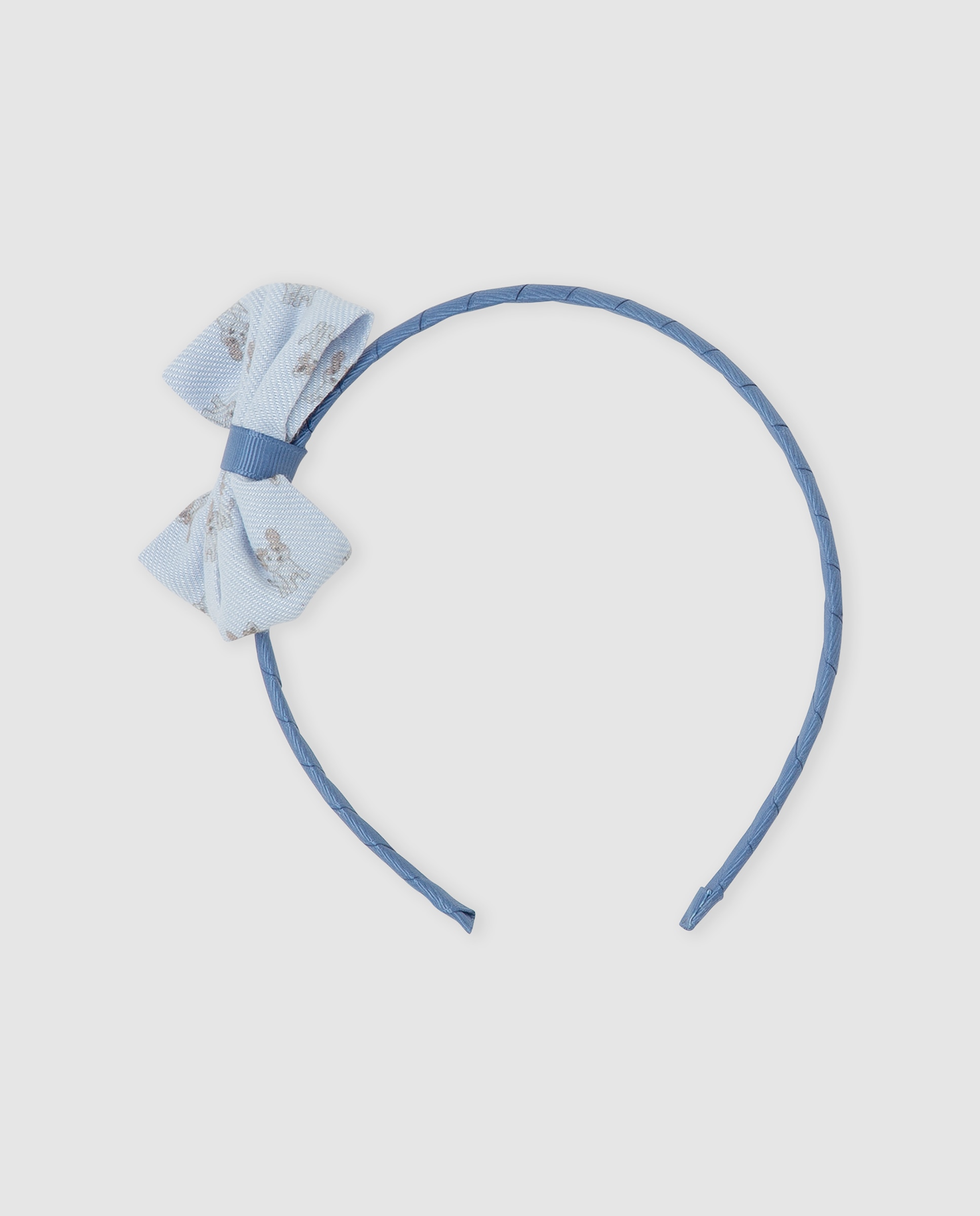 Imagen 0 de Diadema de niña con lazo estampado Azul