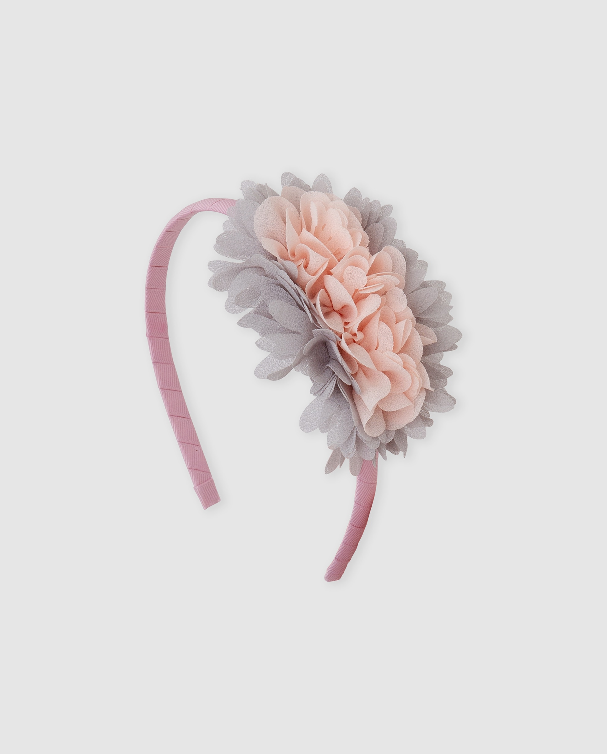 Diadema de niña con flores - Tutto Piccolo - Rosa Rosa-3