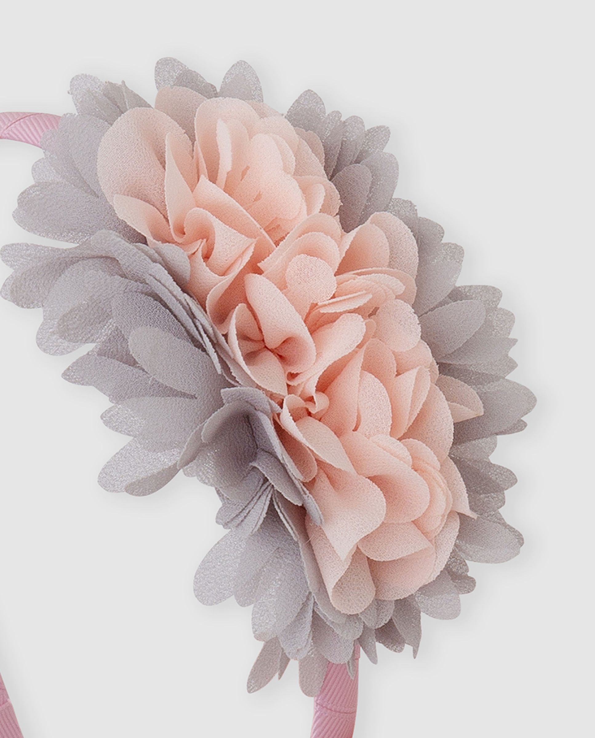 Diadema de niña con flores - Tutto Piccolo - Rosa Rosa-2