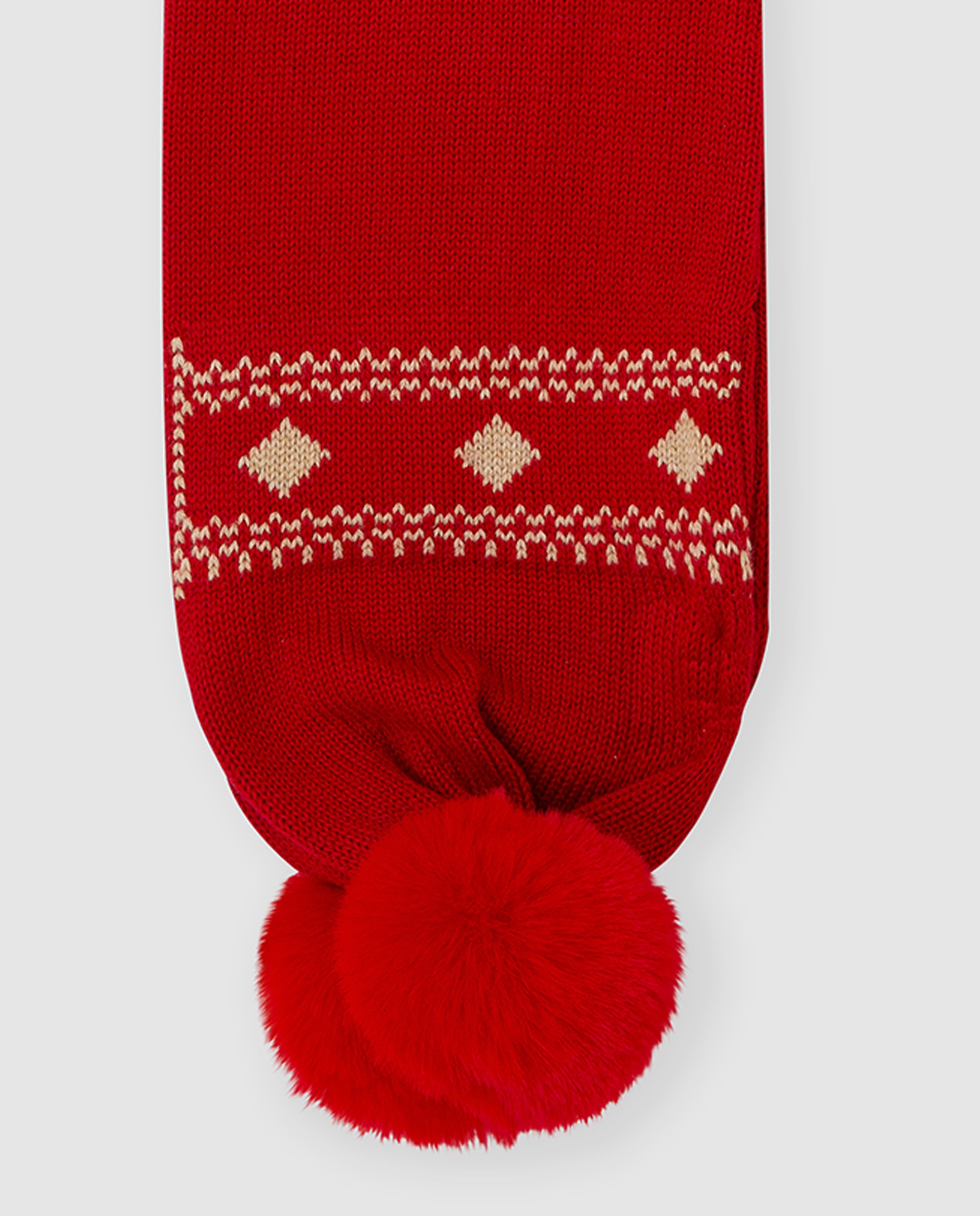 Conjunto de niña de boina y bufanda - Tutto Piccolo - Rojo Rojo-2