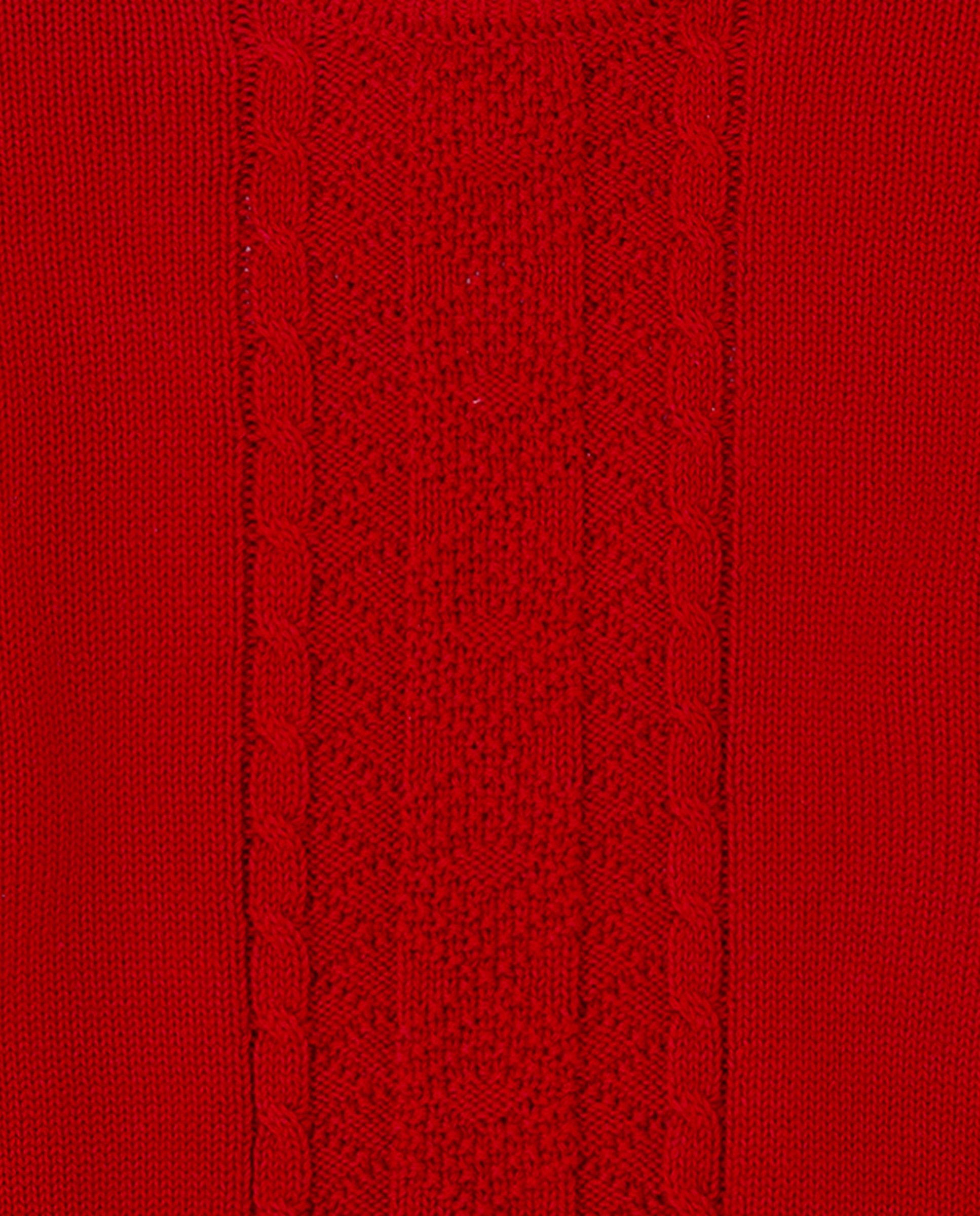 Jersey de niño tricot trenzado - Tutto Piccolo - Rojo Rojo-2