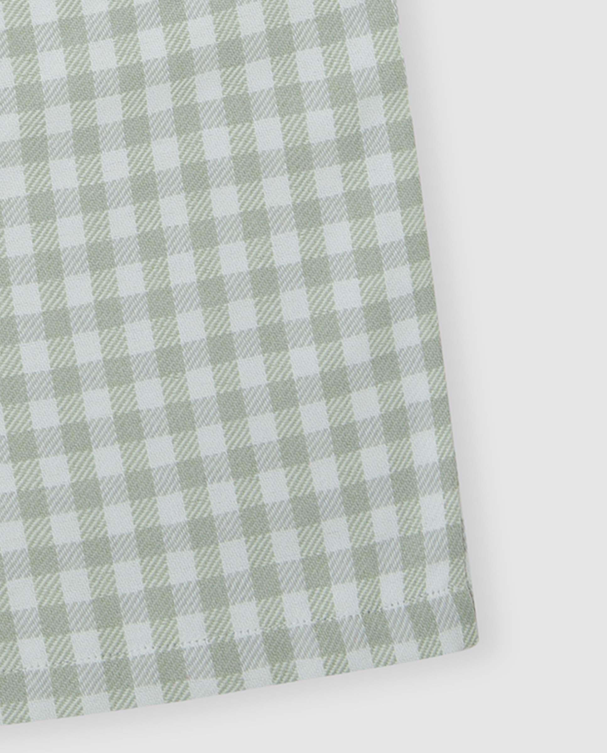 Imagen 3 de Pantalón de niña vichy con goma - Tutto Piccolo - Verde Agua Verde Agua