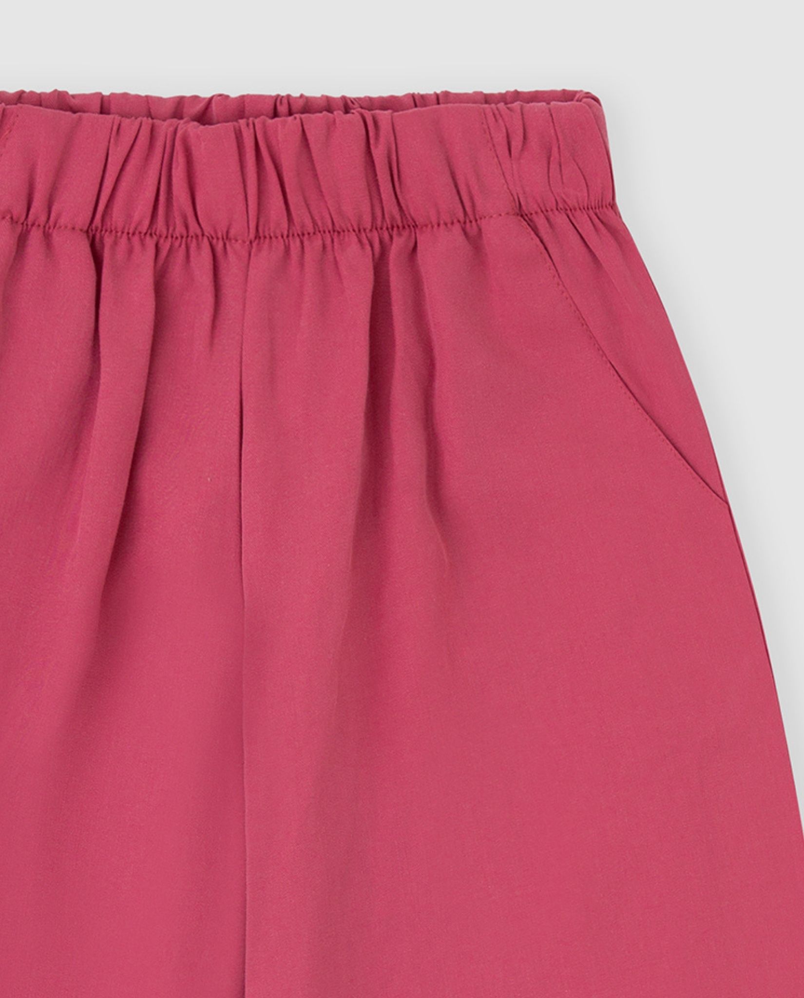 Imagen 4 de Pantalón de niña de algodón con bolsillos - Tutto Piccolo - Rosa Rosa