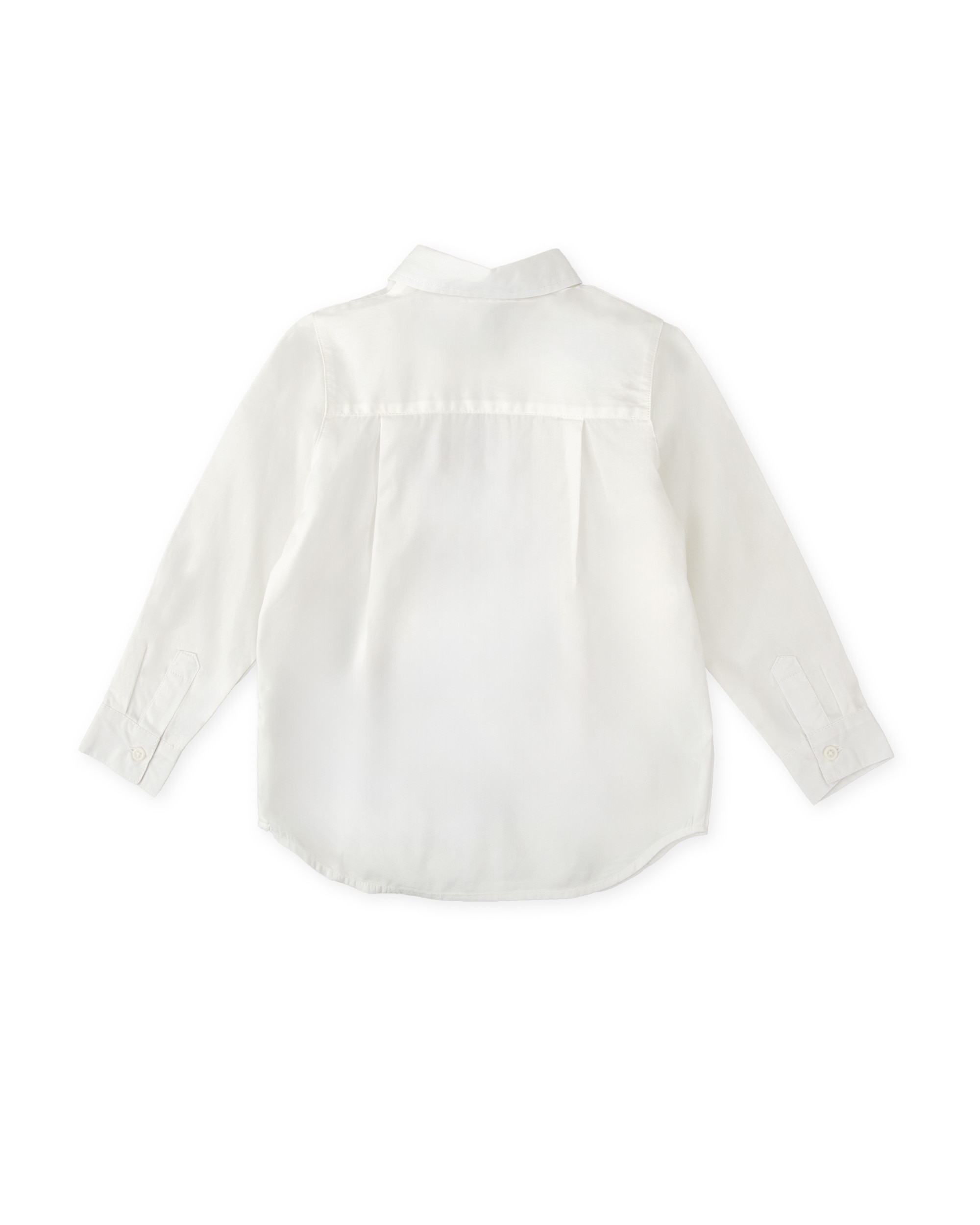 Camisa de niño de algodón de manga larga - Tutto Piccolo - Blanco roto Blanco roto-3