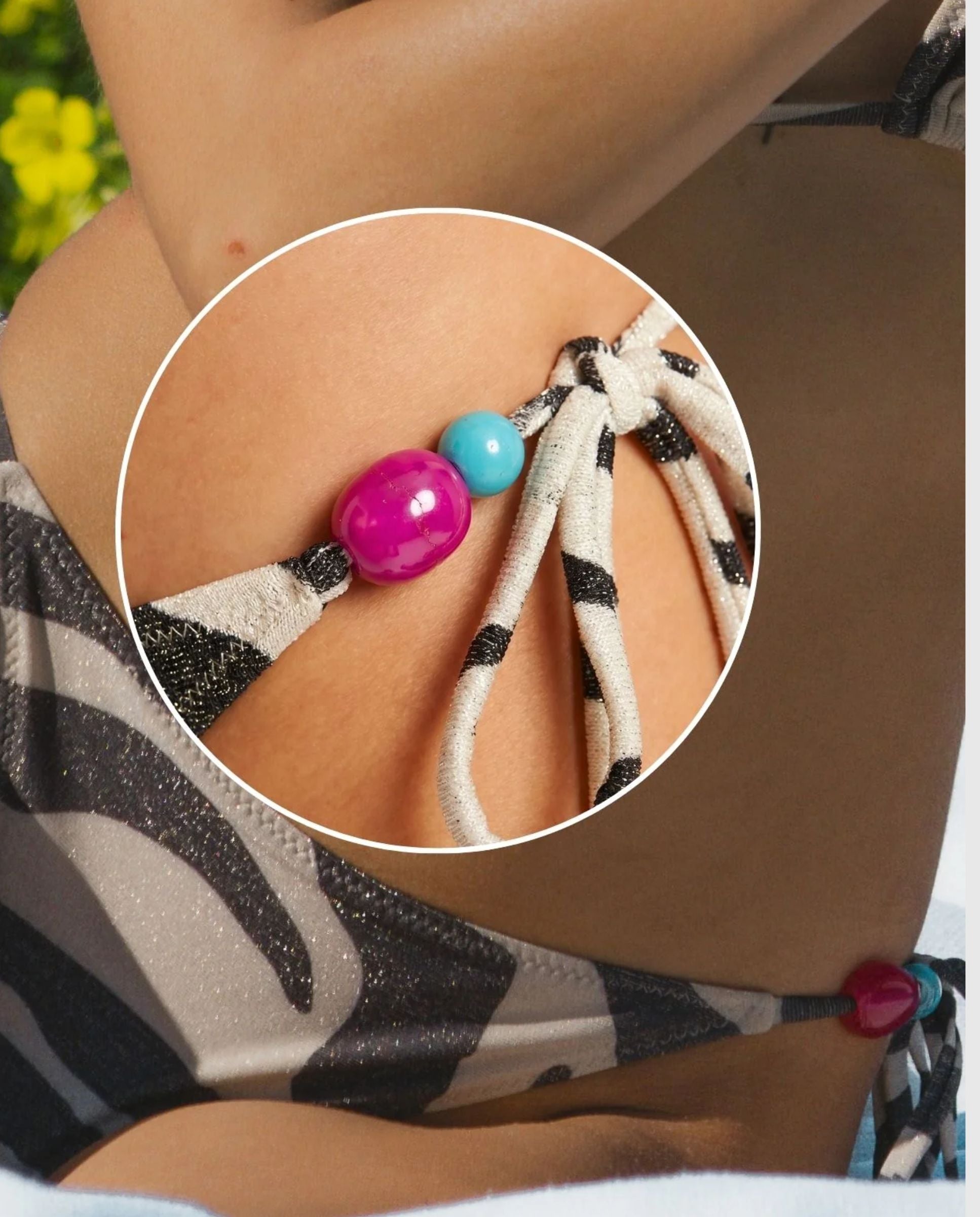Braga de bikini mujer sherif lurex - Quelton - Blanco Blanco-4