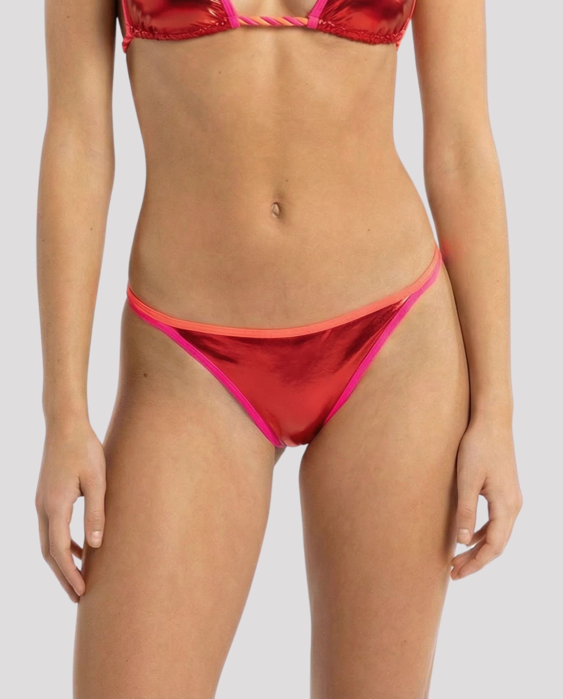 Imagen 0 de Braga de bikini mujer cherry metalizado tanga Rosa