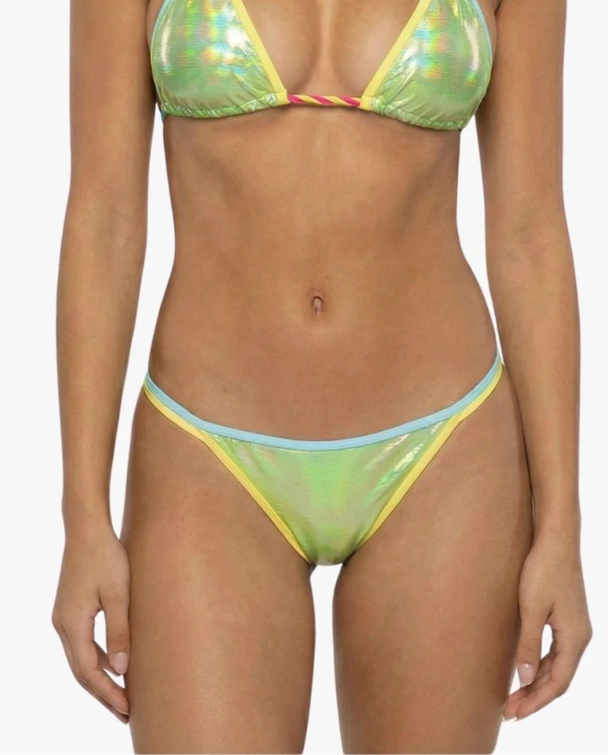 Imagen 0 de Braguita de bikini lima metalizado Azul marino / Verde