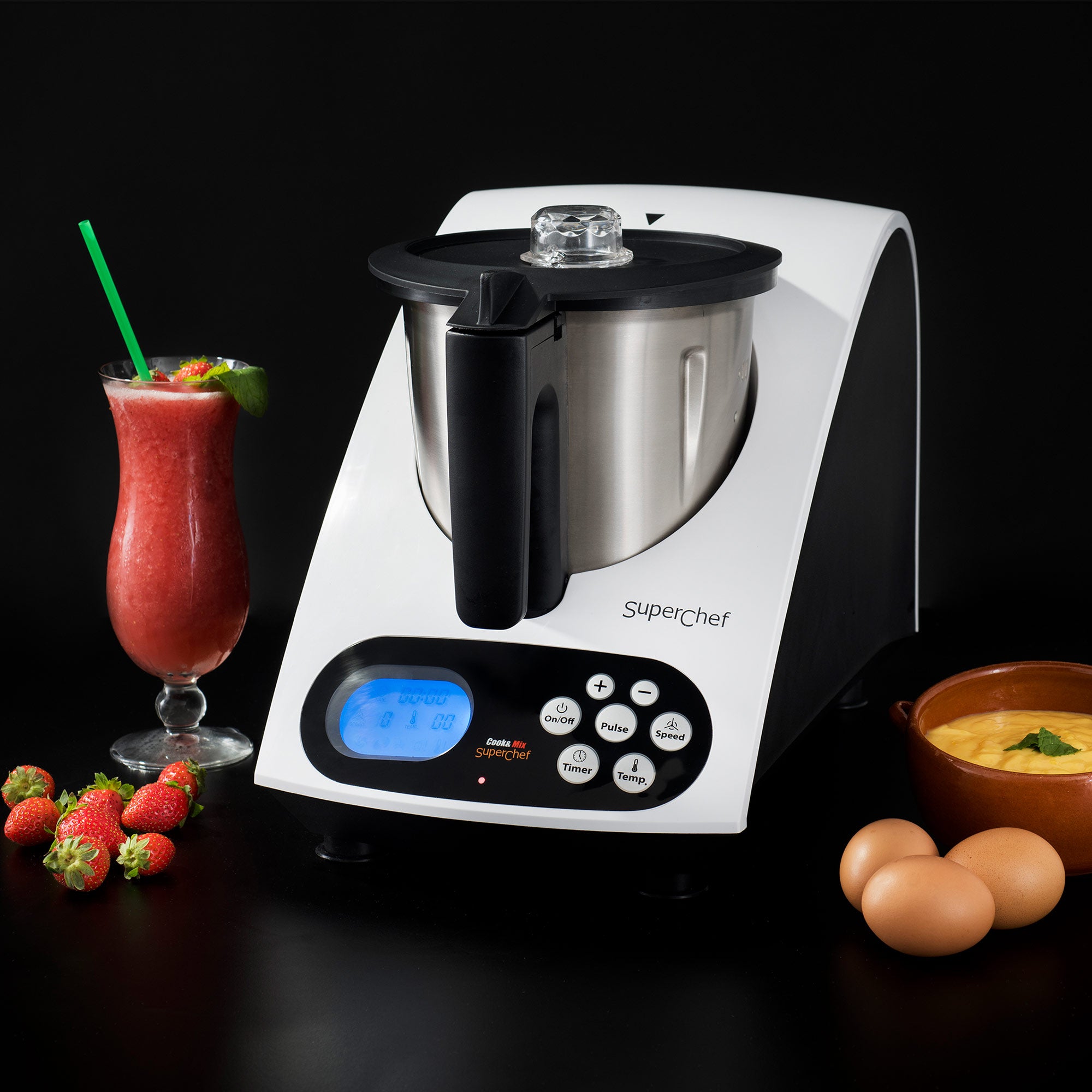 Robot de cocina Superchef Cook&MIx con jarra de 2 L y 10 velocidades - Blanco Blanco-6