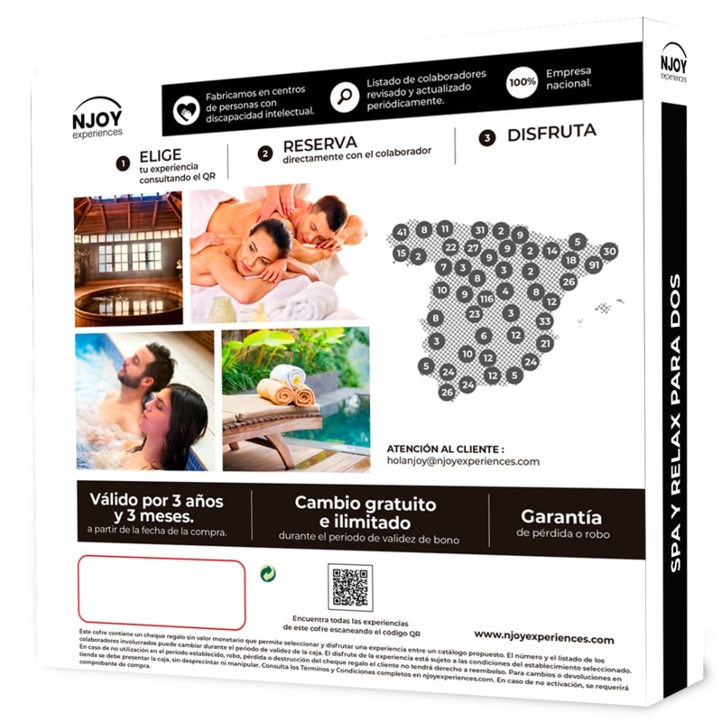 NJOY EXPERIENCES Spa y relax para dos 2