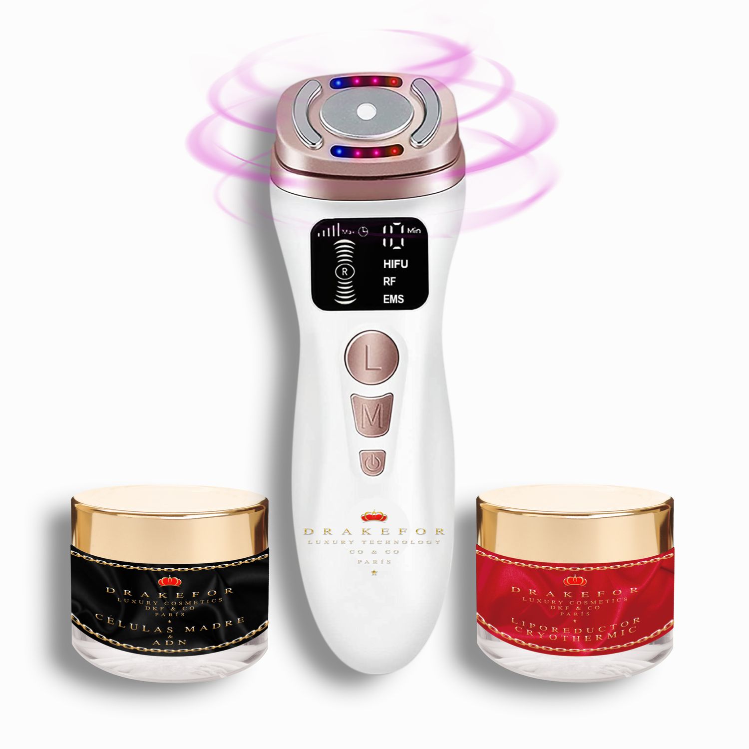Drakefor – Lote ultrasonidos Drakefor DKF-MINI HIFU RF LIGHT TERAPY HOME & COSMETIC LUXE de alta intensidad.