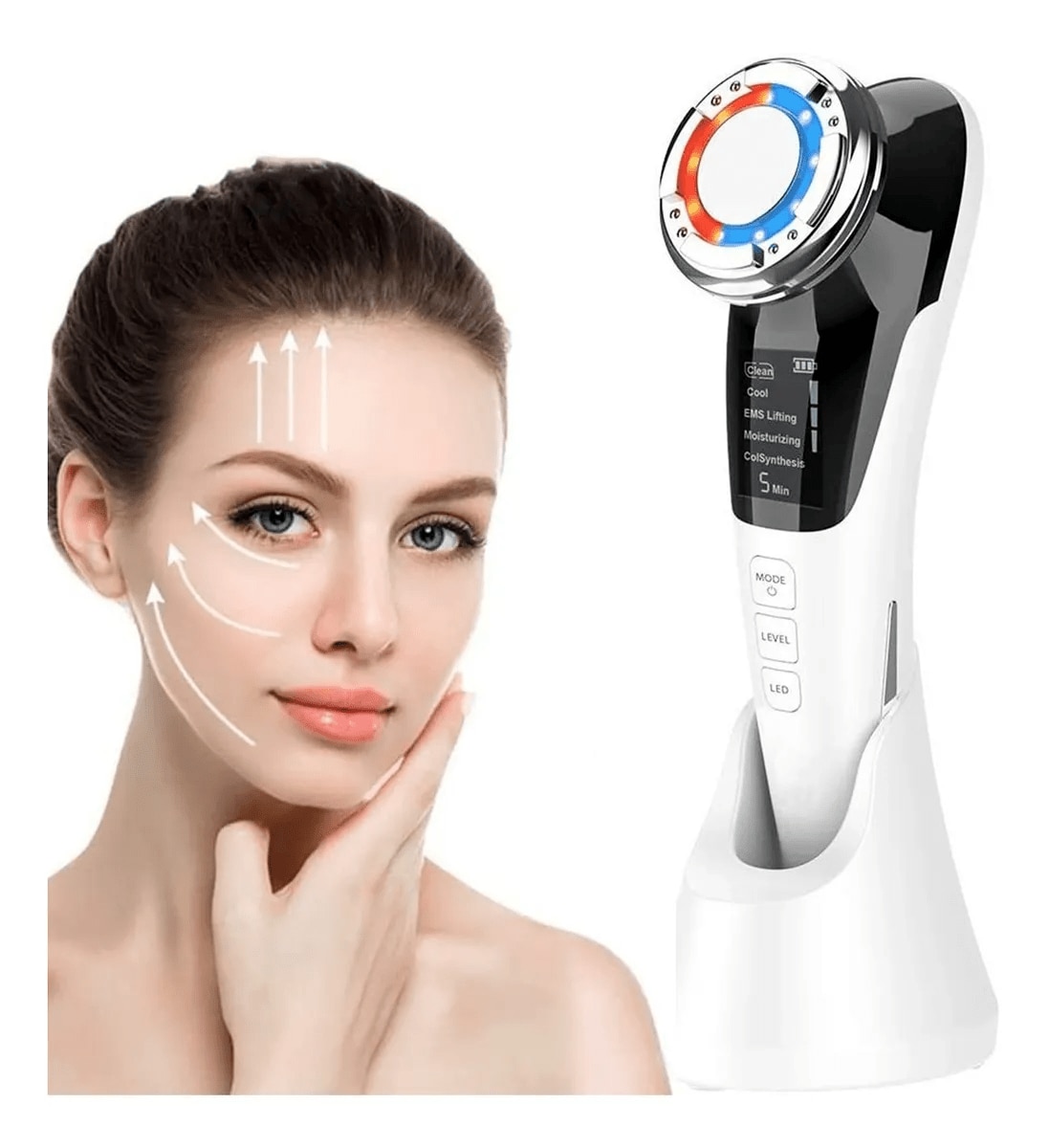 Set de Radiofrequência Facial e Corporal de Beleza Drakefor DKF-Qliniq A Branco-5