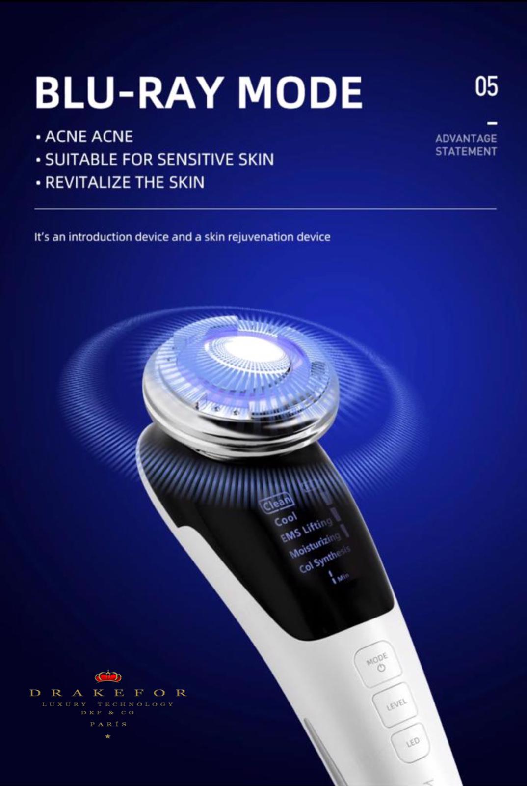 Set de Radiofrequência Facial e Corporal de Beleza Drakefor DKF-Qliniq A Branco-6