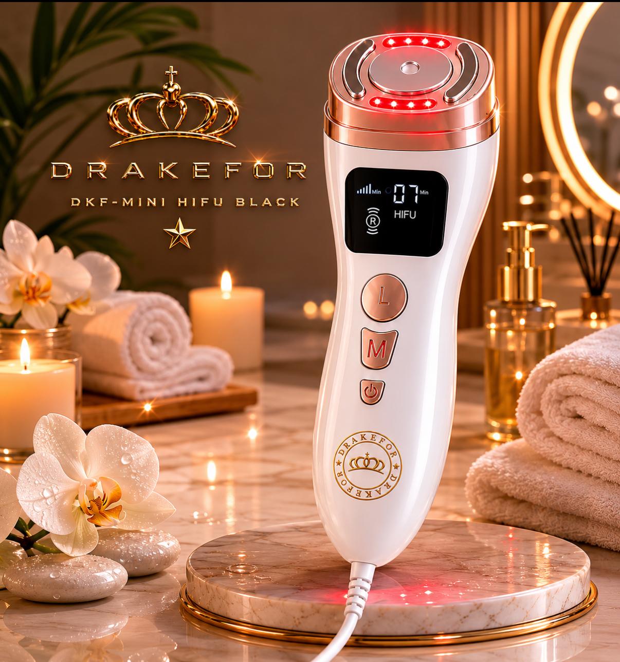 Ultrasonidos Drakefor DKF-MINI HIFU RF LIGHT TERAPY HOME de alta intensidad - Blanco Blanco-3