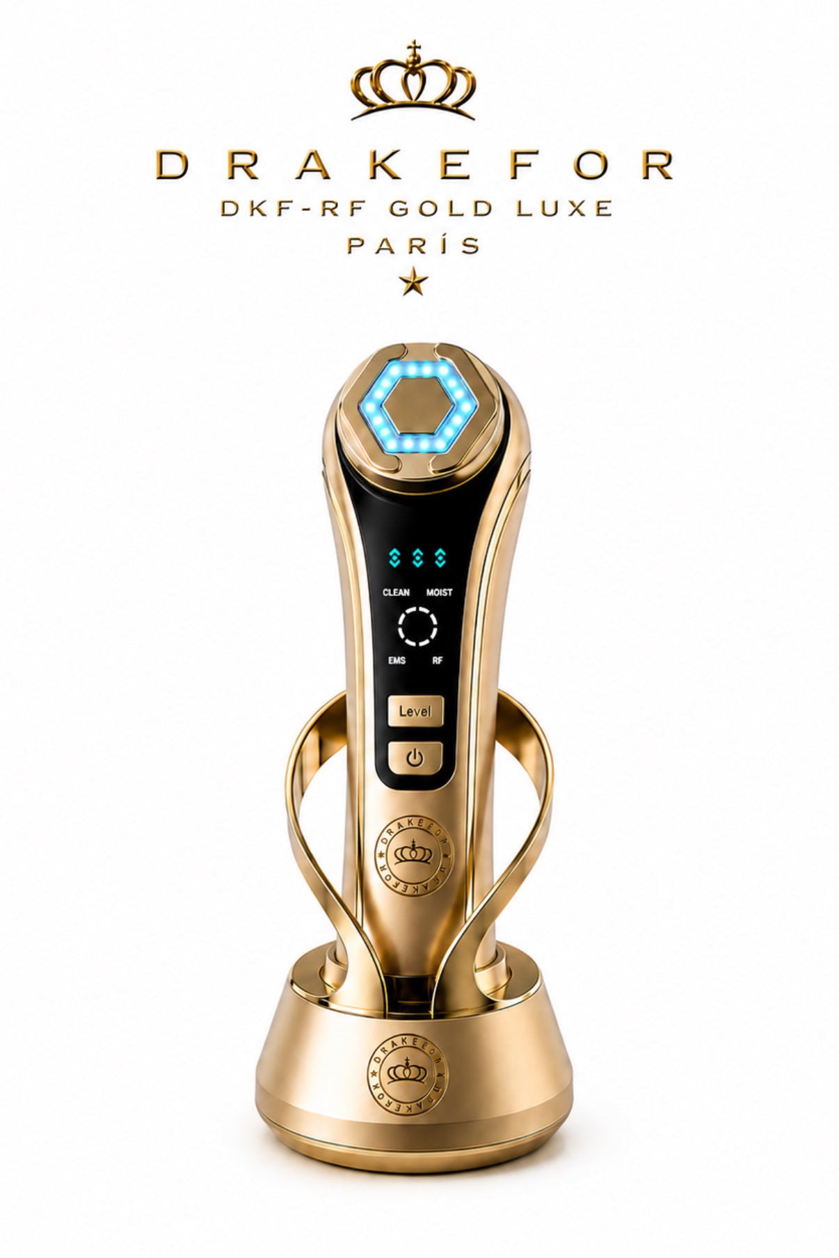Dispositivo de belleza Drakefor Radio Frecuencia portable de lujo DKF-RF LUXE GOLD - Oro Oro-2