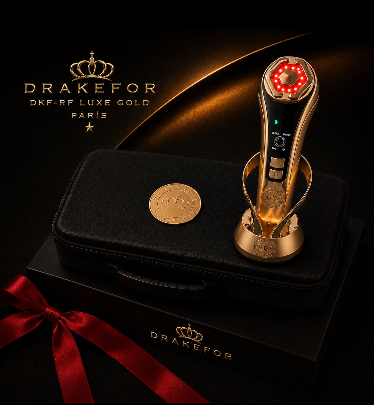 Dispositivo de belleza Drakefor Radio Frecuencia portable de lujo DKF-RF LUXE GOLD - Oro Oro-6