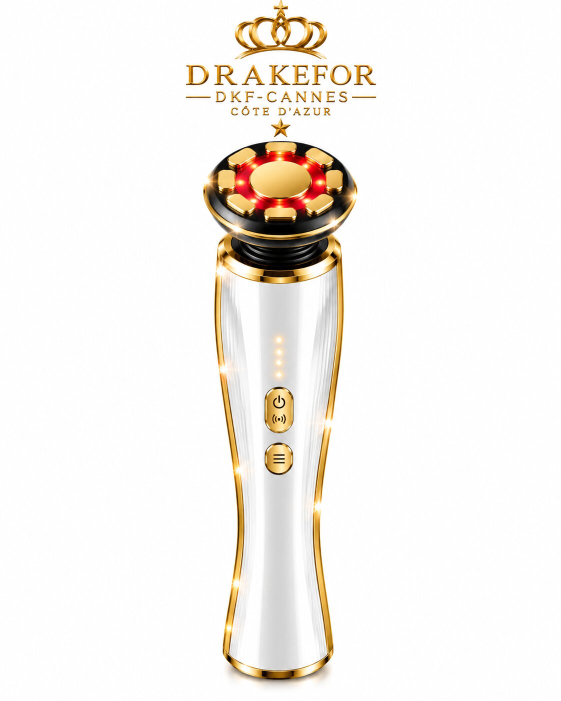Imagen 6 de Dispositivo Facial de Microcorrientes profesional 3D Drakefor Cannes Côte d’Azur - Blanco Blanco