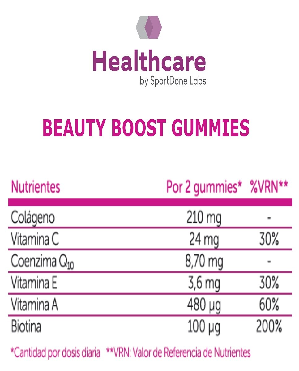 Beauty Boost Antiedad Sabor Frutos del Bosque 60 gominolas SportDone 2