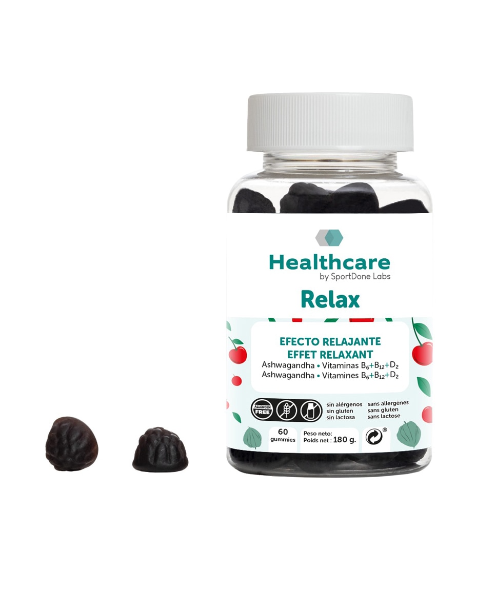 Imagen 0 de Relax efecto relajante Sabor Cereza Regaliz 60 gominolas SportDone