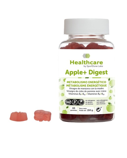 Imagen 0 de Apple+ Digest cuida y preserva tu salud intestinal Sabor Manzana 60 gominolas SportDone