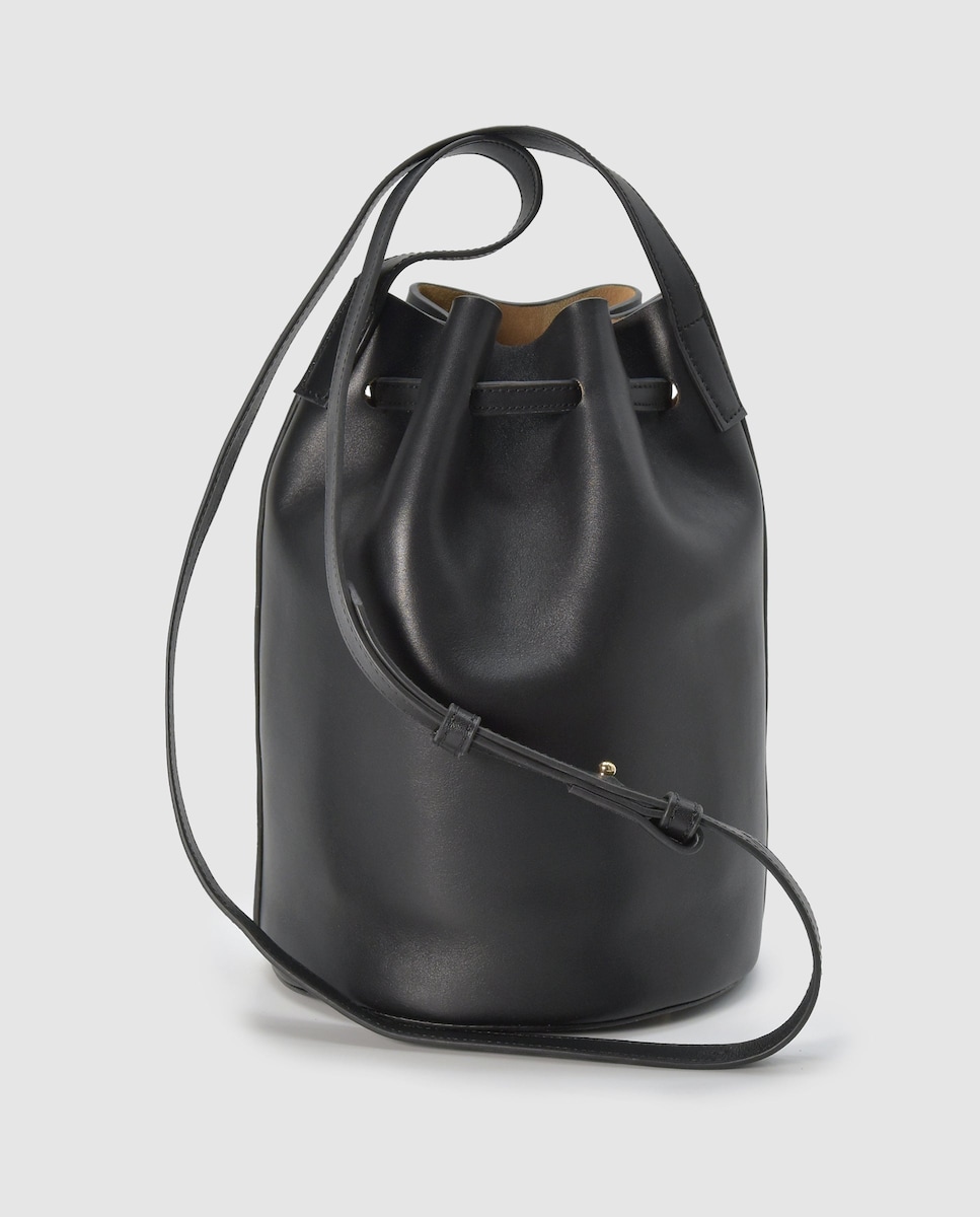 Bolsas De Hombro Para Mujer Bolso De Hombro Hobo Midi Amber Piel Negro | Roberto Verino Bolsos De Hombro Grandes