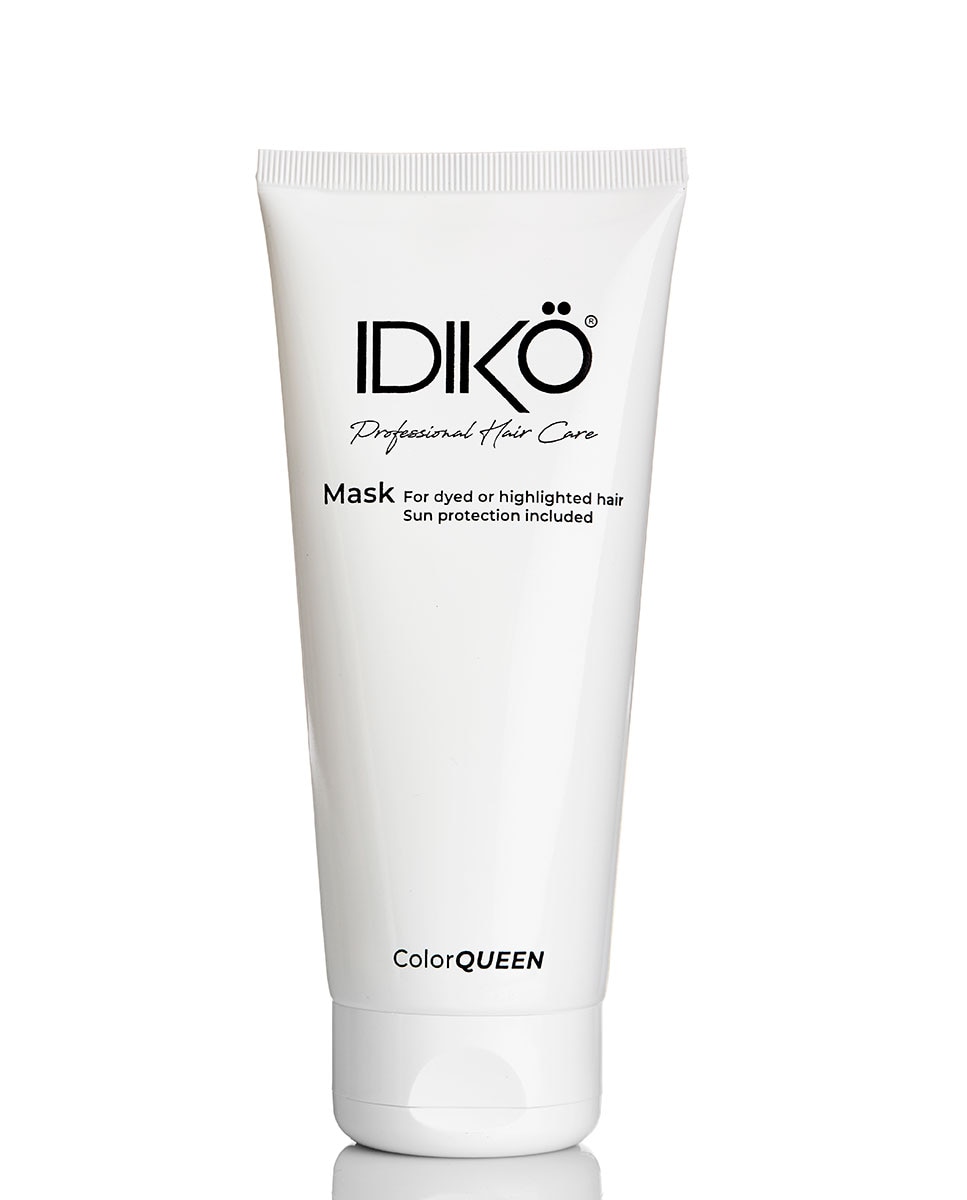 Mascarilla para cabello vegana con filtro solar Color Queen 200 ml Idikö