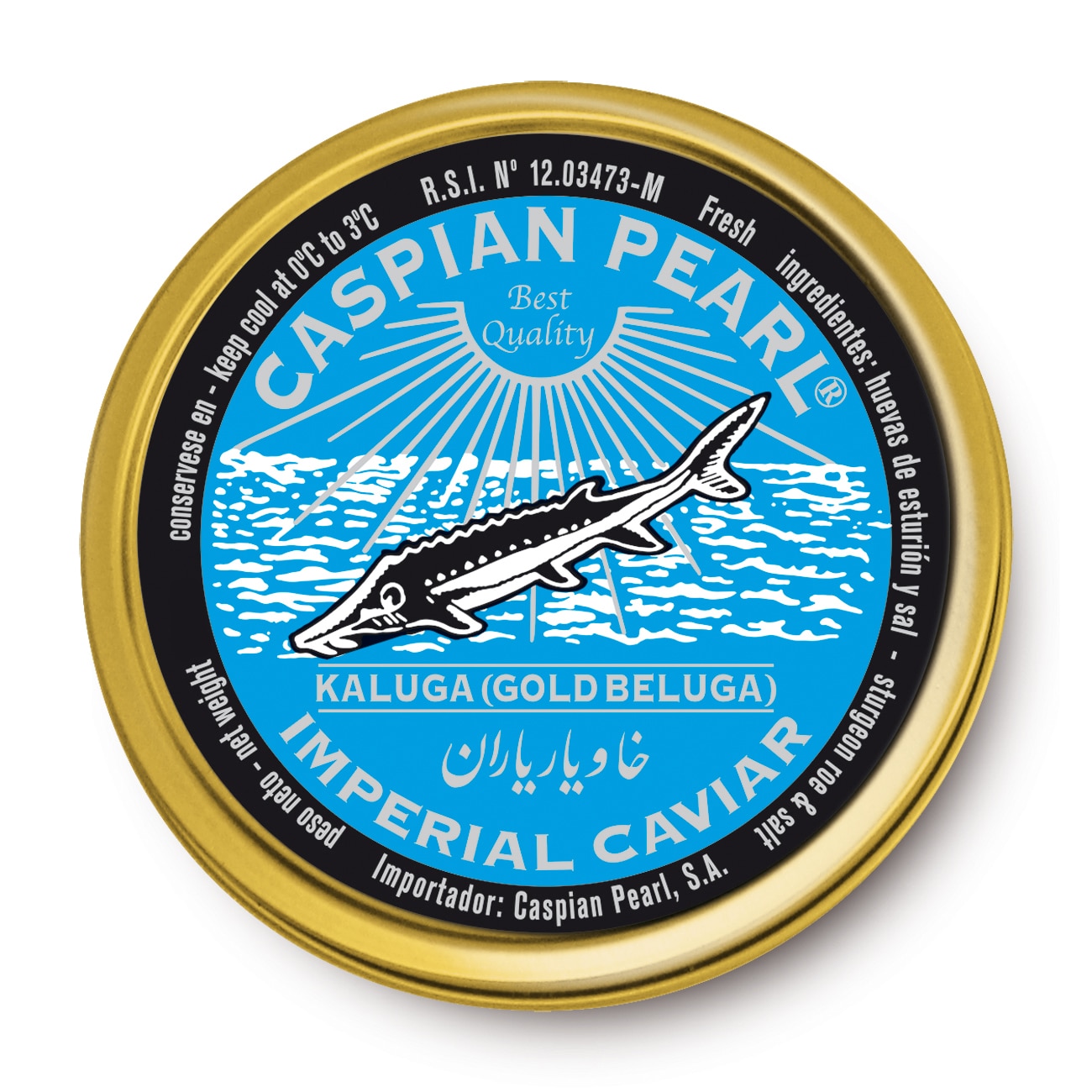 Caviar Kaluga Imperial Gold-Beluga Caspian Pearl 1