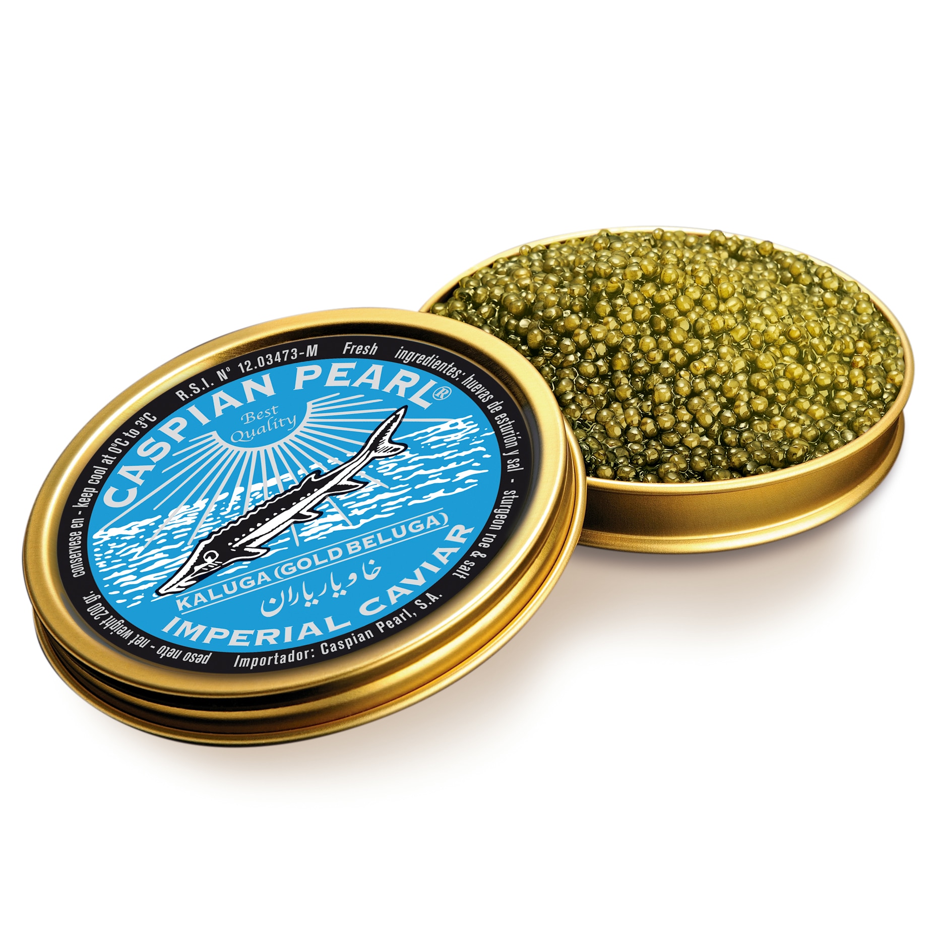 Caviar Kaluga Imperial Gold-Beluga Caspian Pearl 2