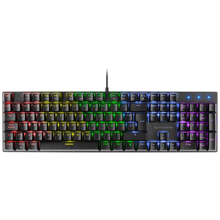 Tecaldo Gaming RGB Mars Gaming MK422 Switch Rojo Español Negro