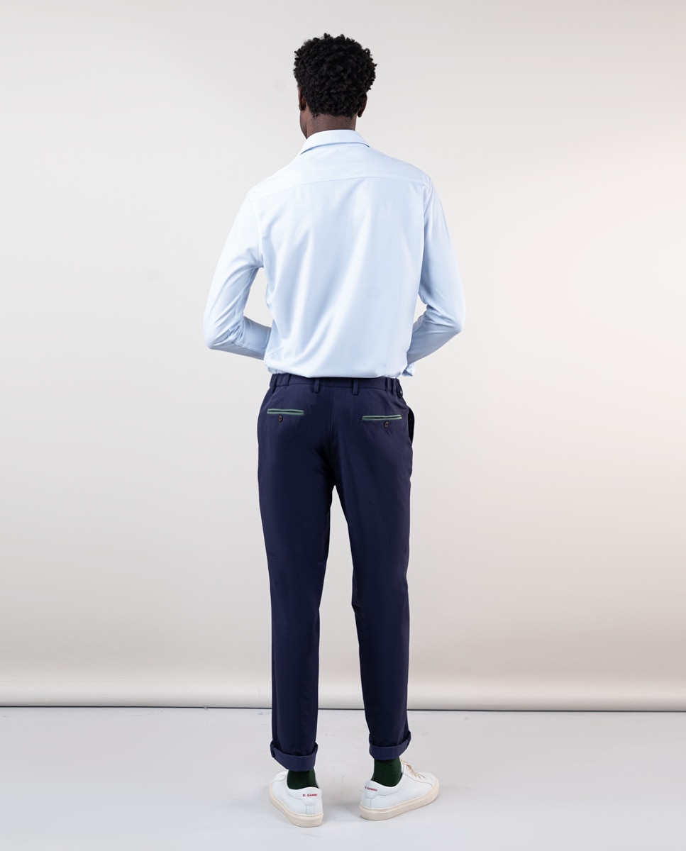 Pantalón de vestir de hombre sepiia - El Ganso - Azul marino Azul marino-3