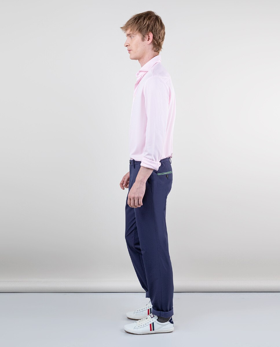 Camisa de hombre tejido sepiia - El Ganso - Rosa Rosa-3