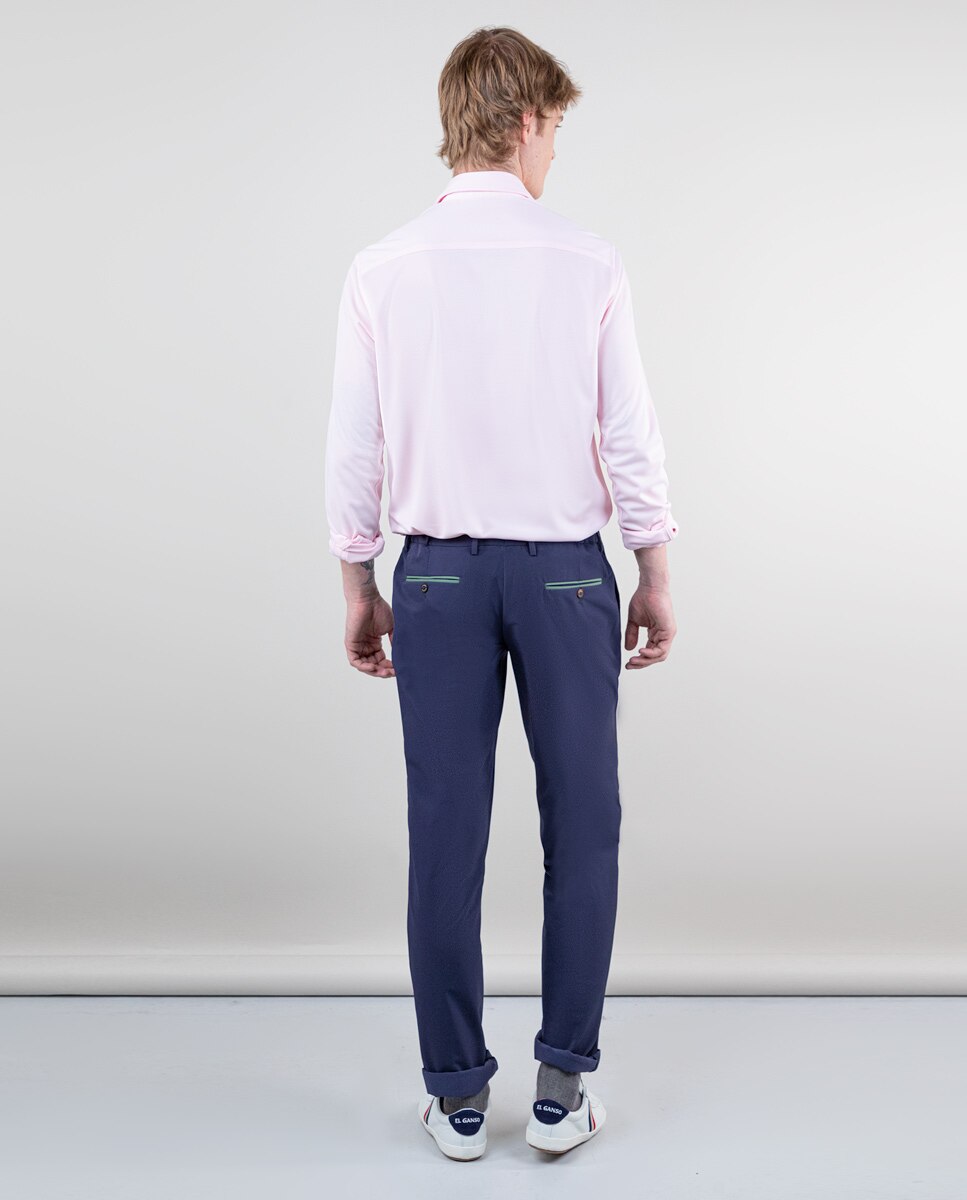 Camisa de hombre tejido sepiia - El Ganso - Rosa Rosa-4