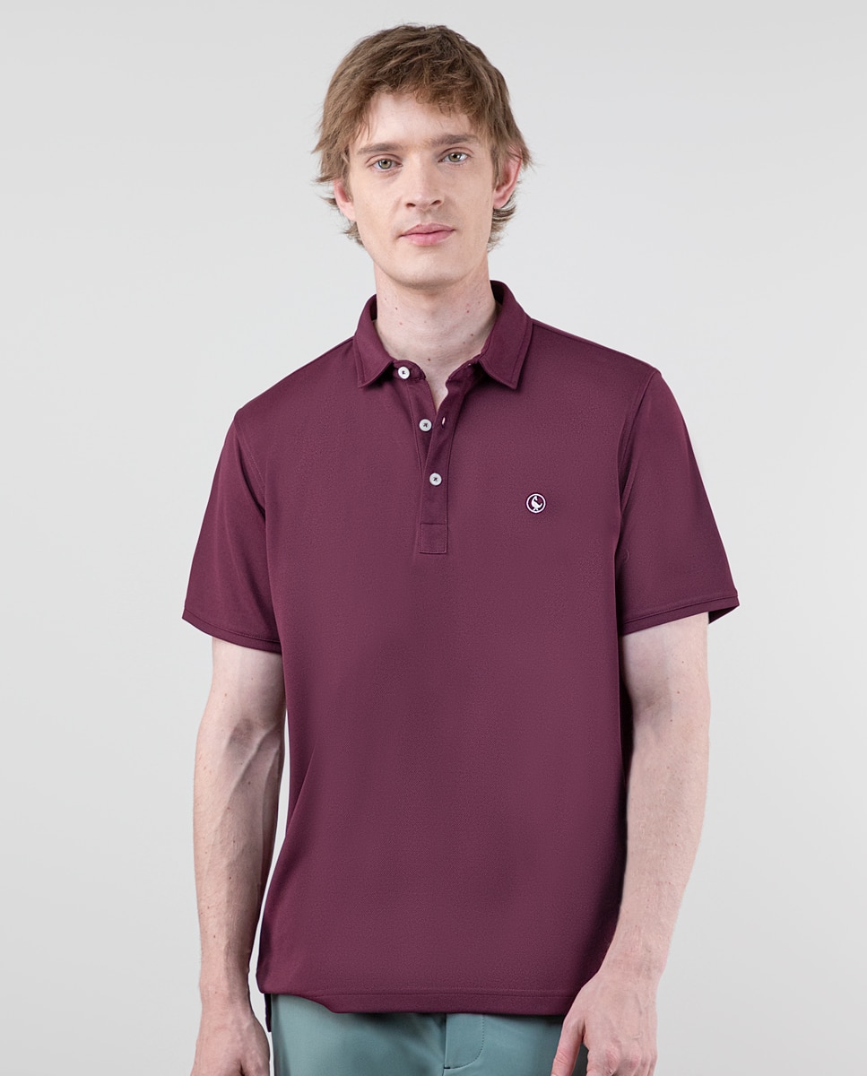 Polo de hombre de sepiia de manga corta - El Ganso - Burdeos Burdeos-1