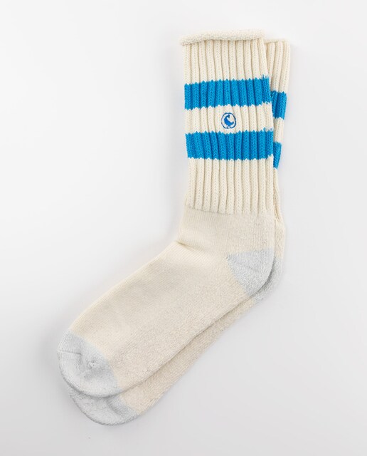 Imagen 0 de Calcetines de hombre deportivos en color azul de rayas