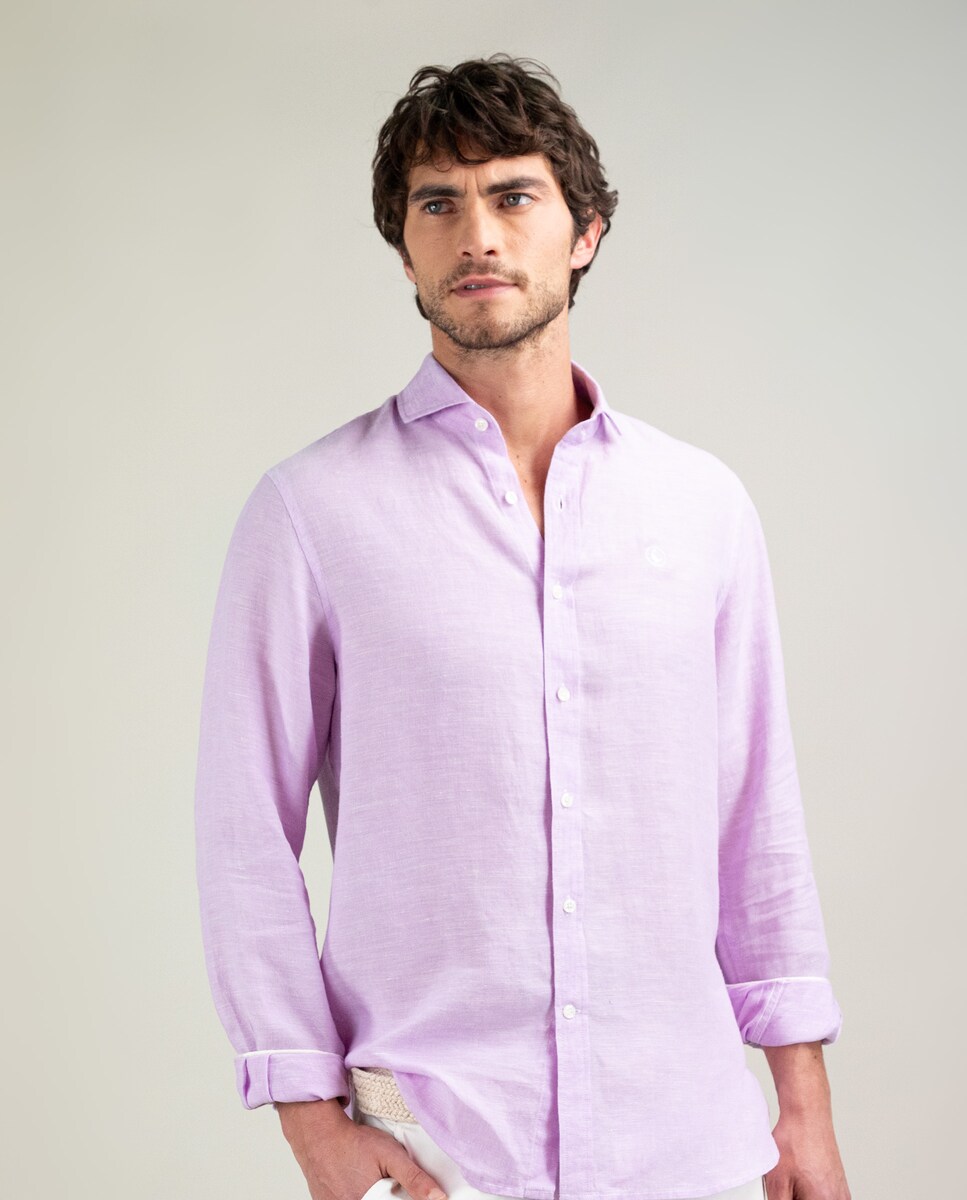 Linen Shirt Camisas Lino El Ganso Camisa De Hombre De Lino